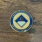 NA Enamel Medallion [12YR] Blue Diamond