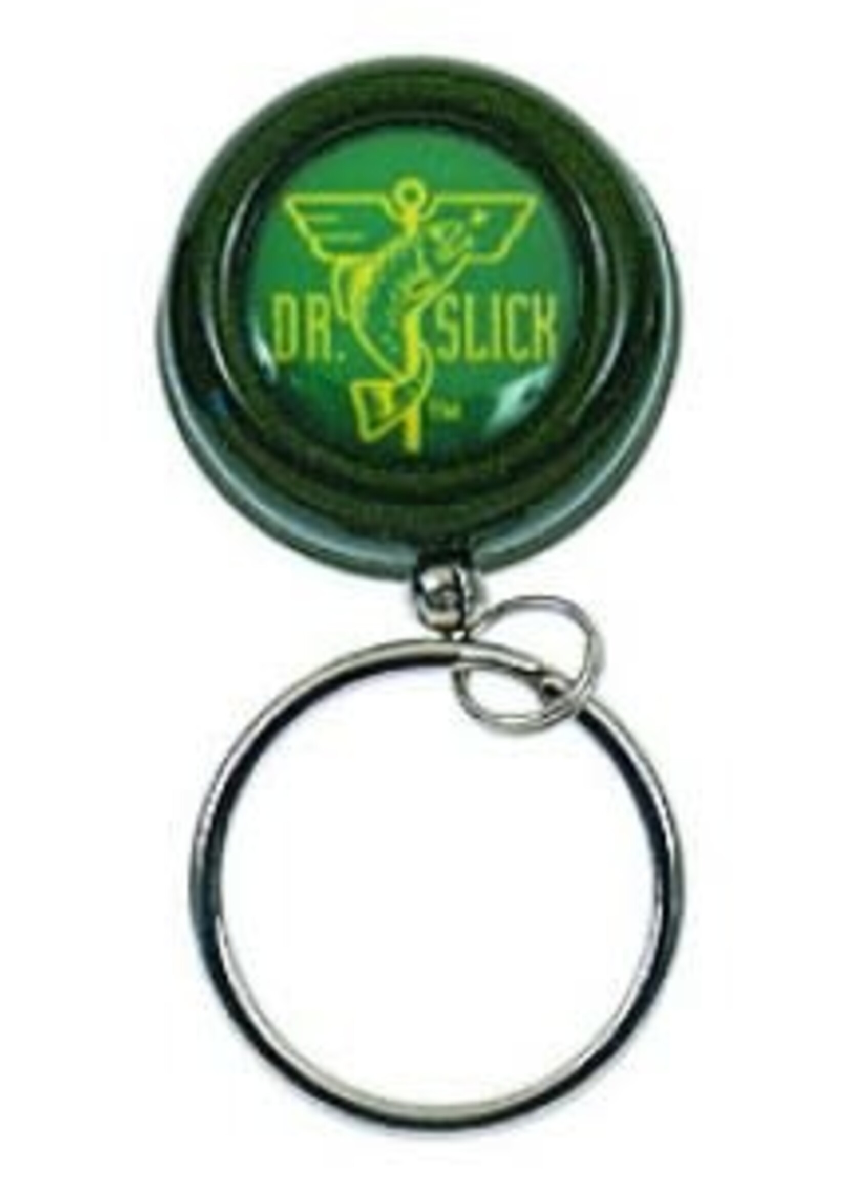 Dr. Slick Dr. Slick Pin-On-Reel, Green, Steel Cord, "O" Ring