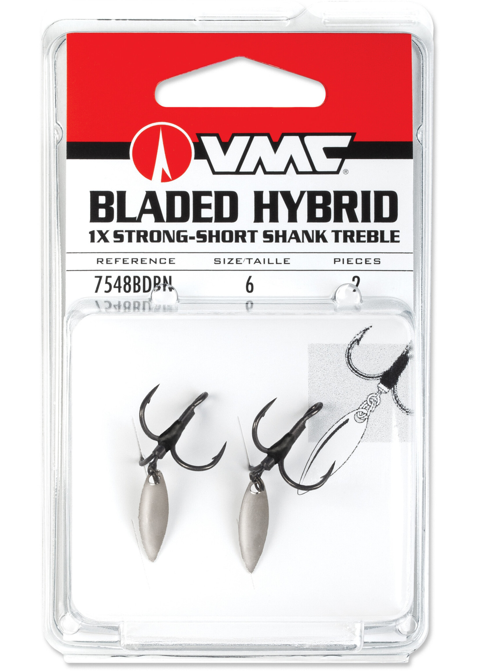 VMC VMC Bladed Hybrid Short Shank Treble
