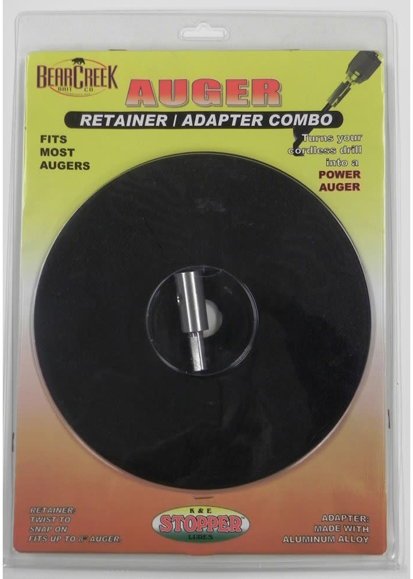 K&E Tackle K&E Tackle Auger Retainer/Adapter Combo