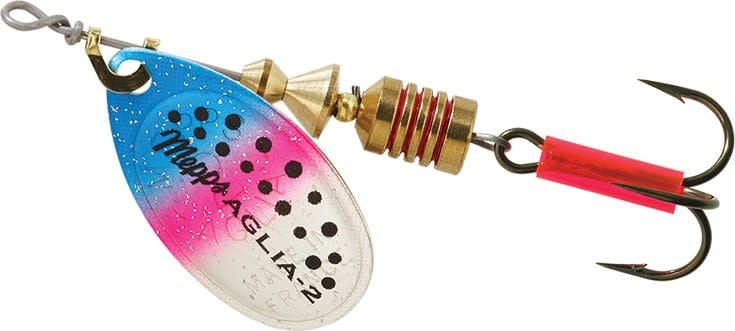 Leurre Spinner Mepps Aglia Fluorescent Taille 2 - 4.5 G - Orange - Pour Pêche Eau Douce Et Salée - 7