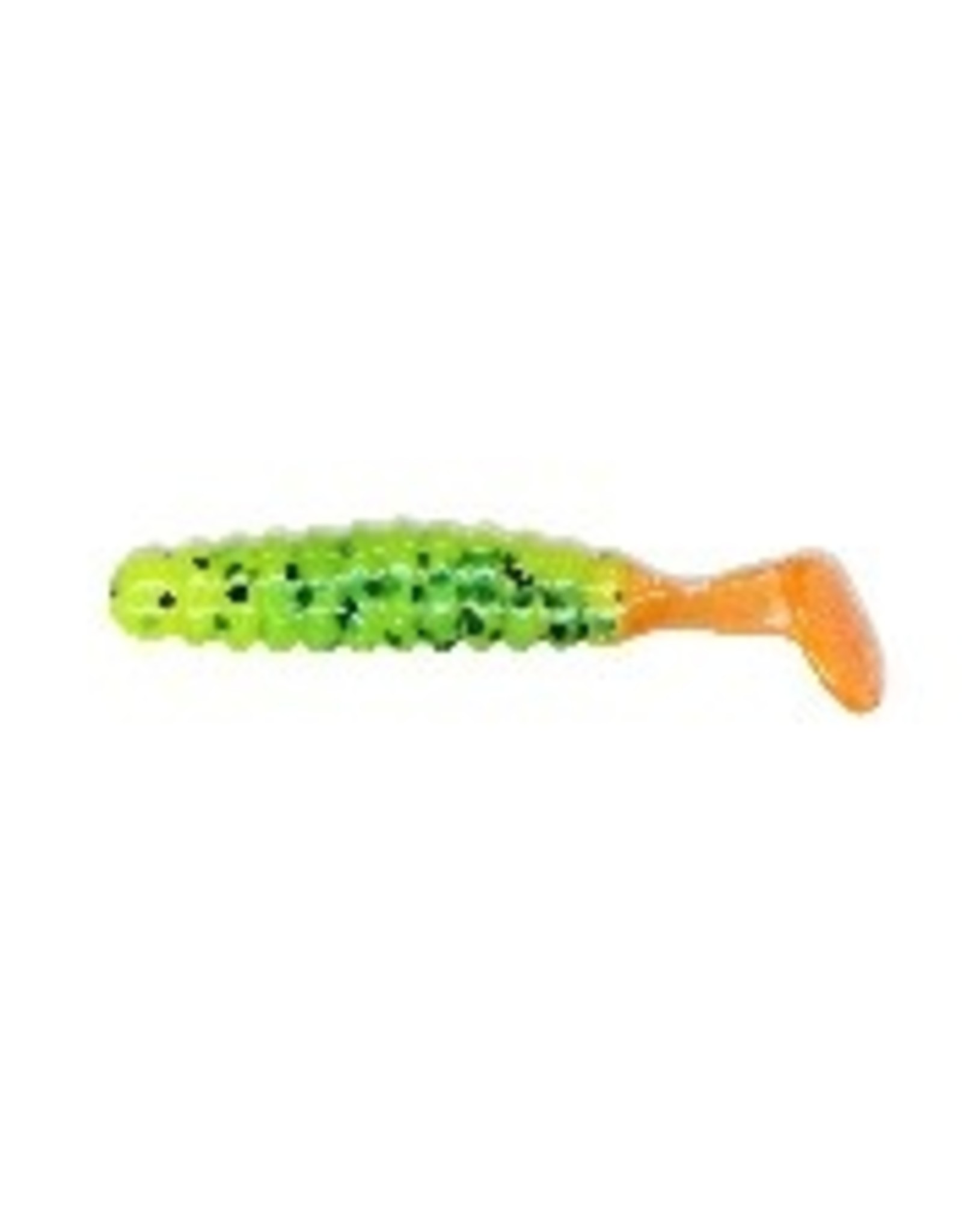 Slider Crappie/Panfish Grub Lure 1-1/2-Inch Red/Chartreuse