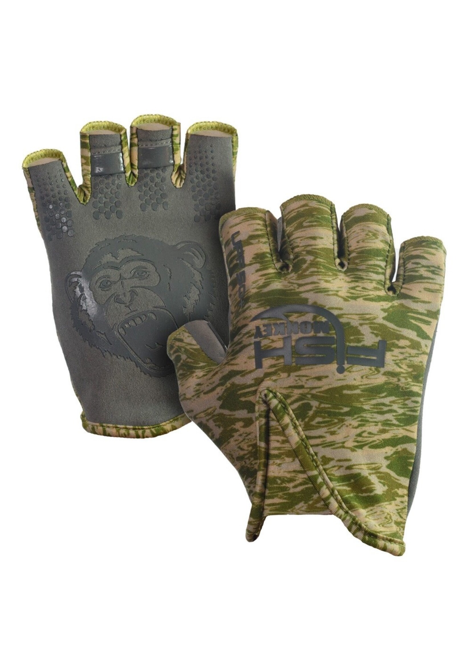 Fish Monkey Gloves Stubby Guide Gloves, X-Large, Grey Water Camo :  : Sports, Fitness & Outdoors