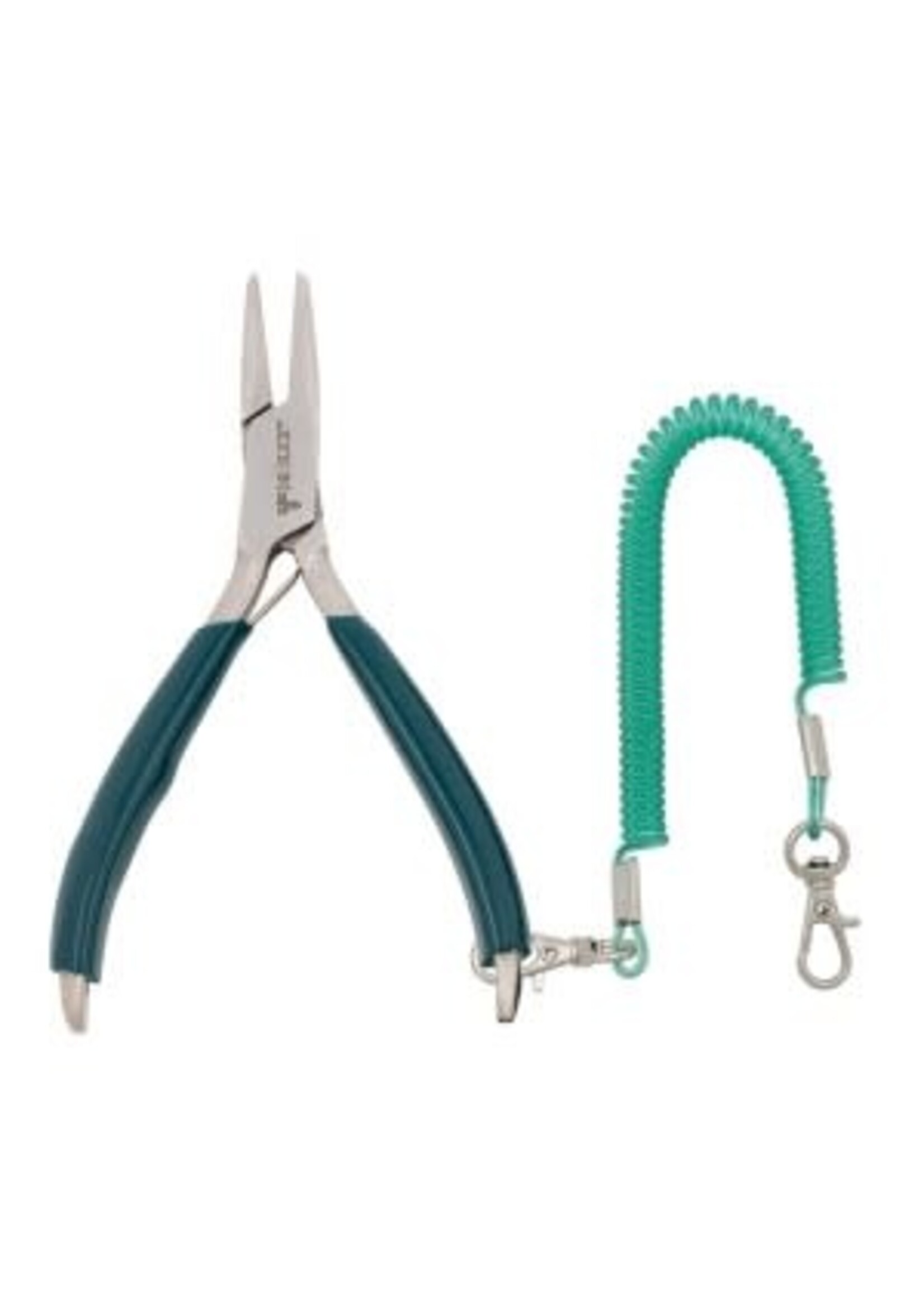 Dr. Slick Dr. Slick Barb Plier, 5", Green PVC Handles, w/Lanyard, Straight