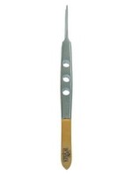 Dr. Slick Dr. Slick Bishop Tweezer, 4", Gold & Satin, Straight