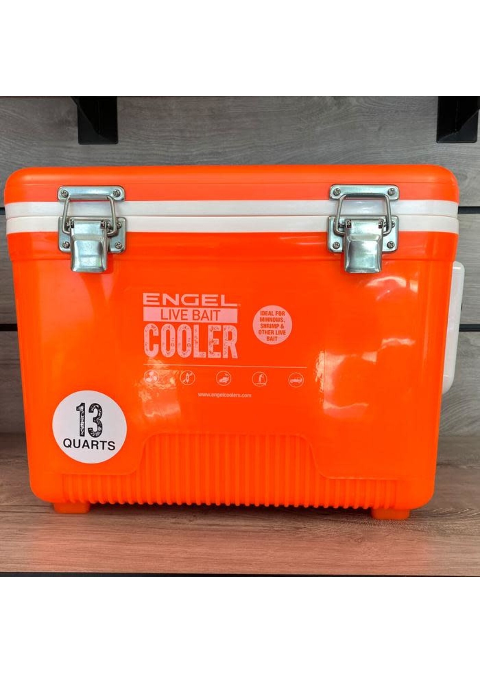 Engel Bait Cooler Hi Vis Orange 13 Quart - Tackle Shack