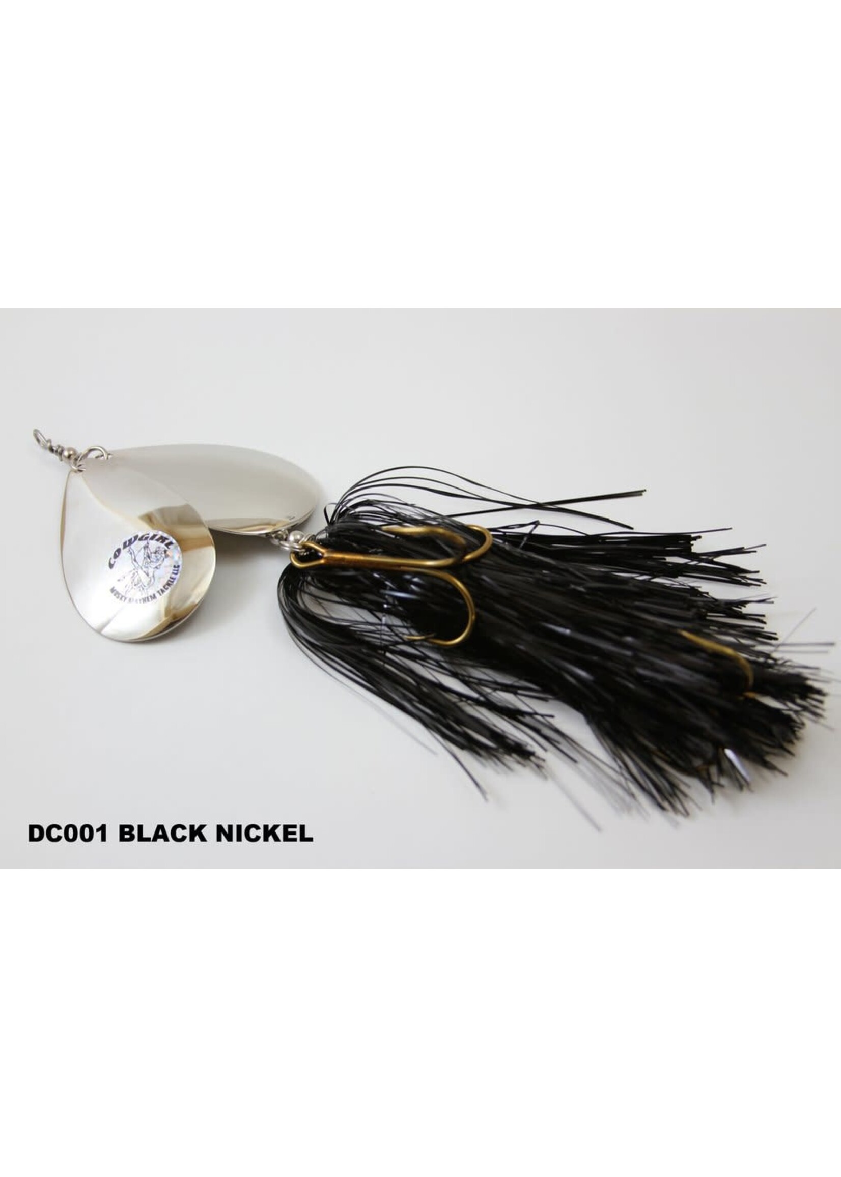 Double Cowgirl 10 in Black/Orange Musky Spinner Lure by Musky