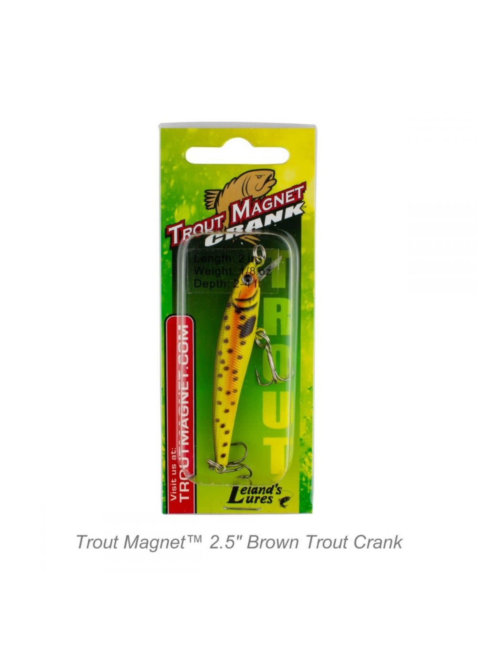 3=pack lot Trout Magnet 3.5 Crankbait XD Lure Leland's Lures Hawk clear