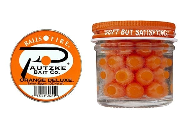 Pautzke Deluxe Salmon Eggs Bait, Orange