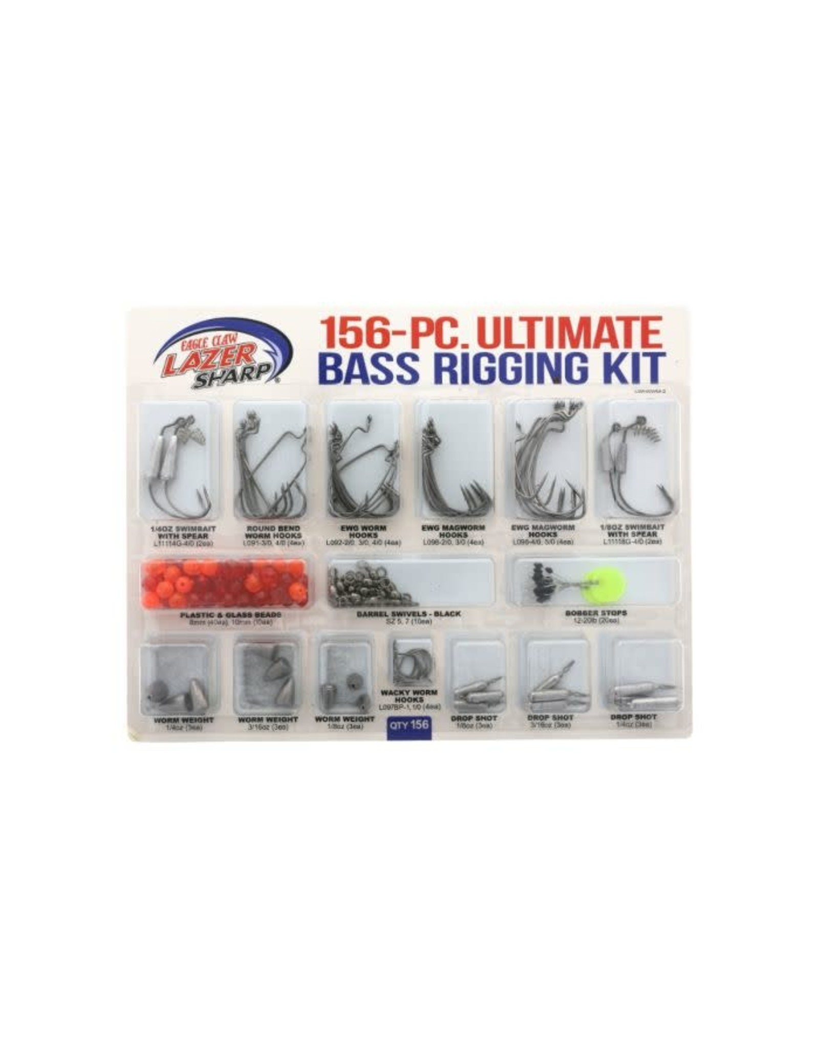 Eagle Claw Eagle Claw 156 Piece Ultimate Bass Rigging Kit