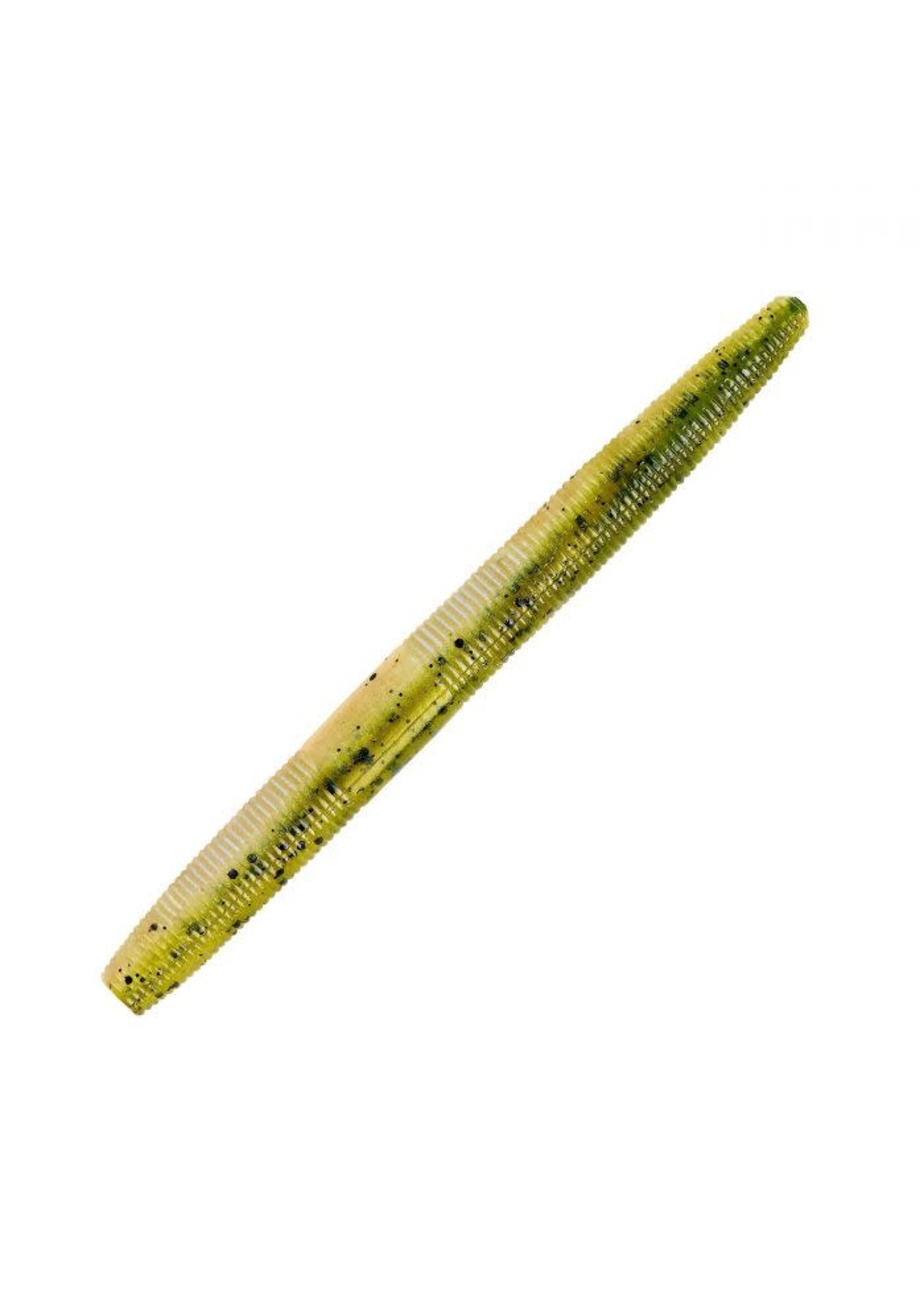 Yum Dinger Green Pumpkin Blue Flake 5 in