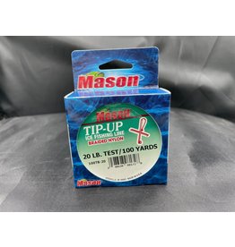 MASON TACKLE CO. Mason Tip-Up Braided Nylon Ice Fishing Line - 20lb. - 100 yds.