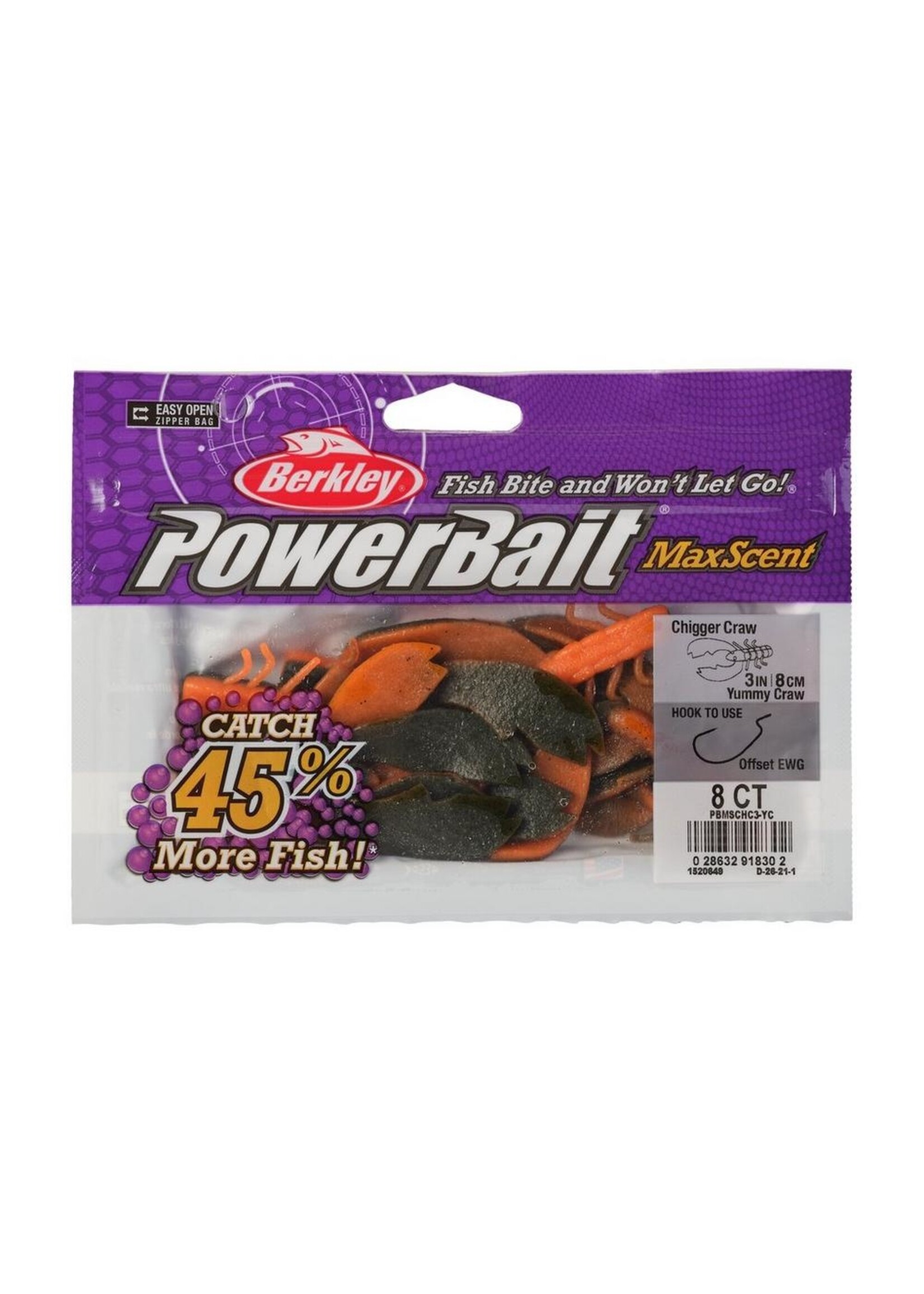 Berkley Fishing Berkley Powerbait MaxScent Chigger Craw