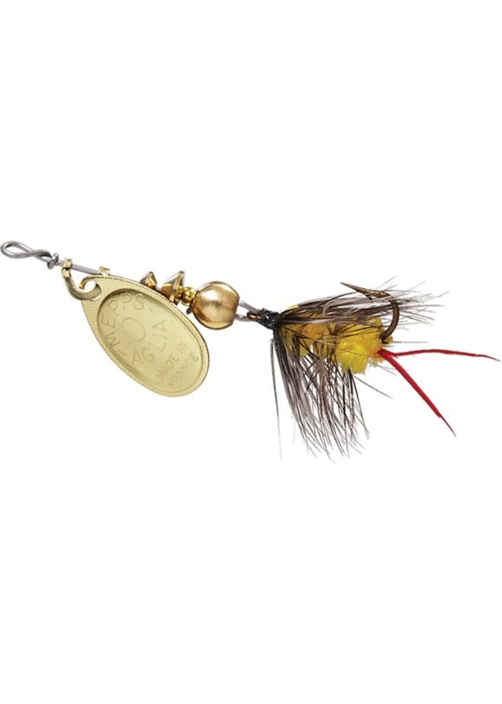Mepps Wooly Worm Aglia Spin Fly, Gold & Brown, 1/12 oz.
