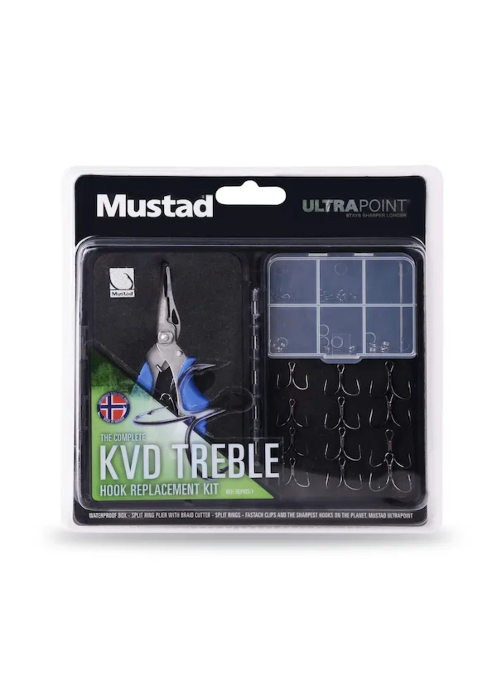 Mustad Mustad KVD Treble Hook Replacement Kit