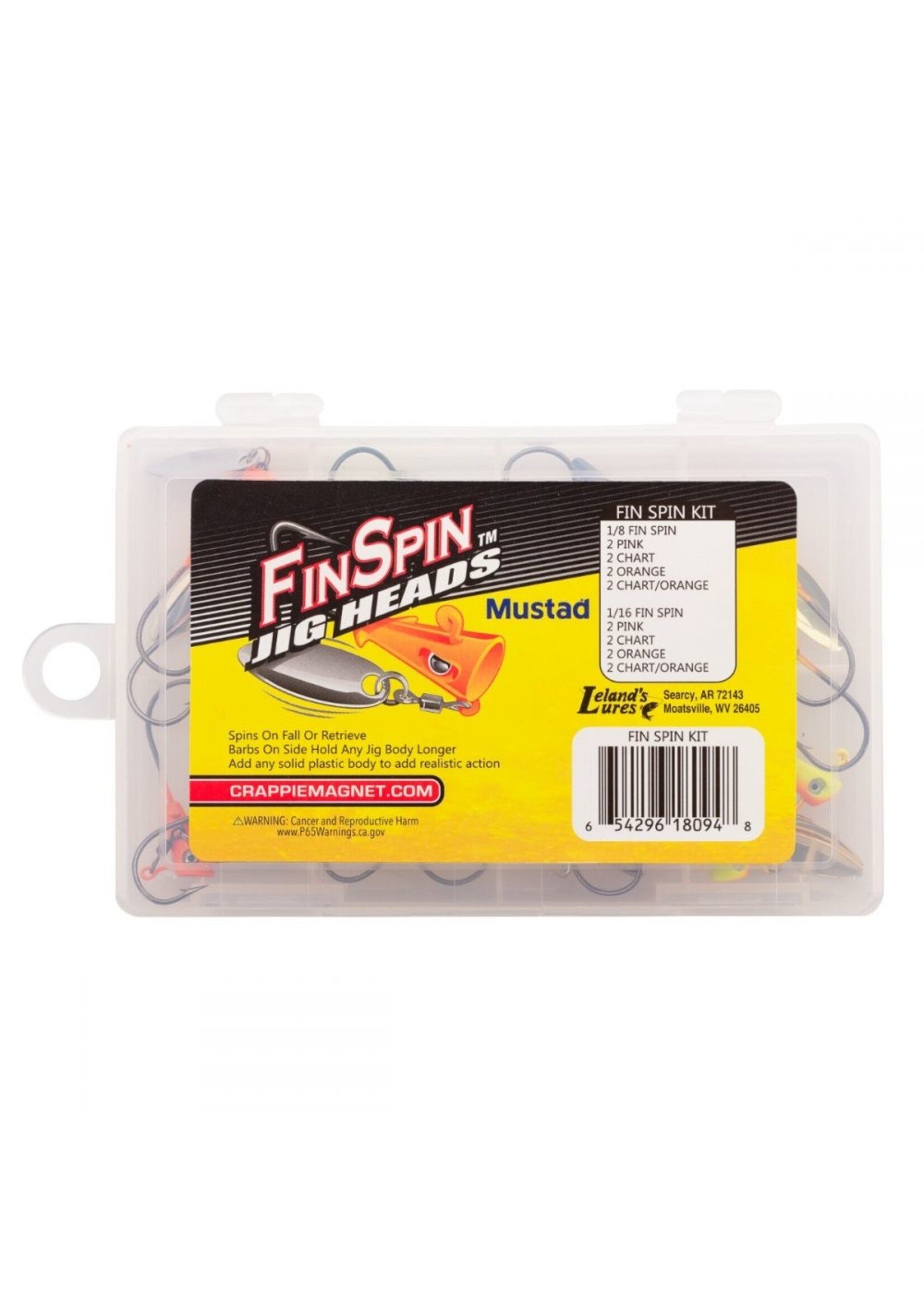 Crappie Magnet Fin Spin Jigheads 3-Pack