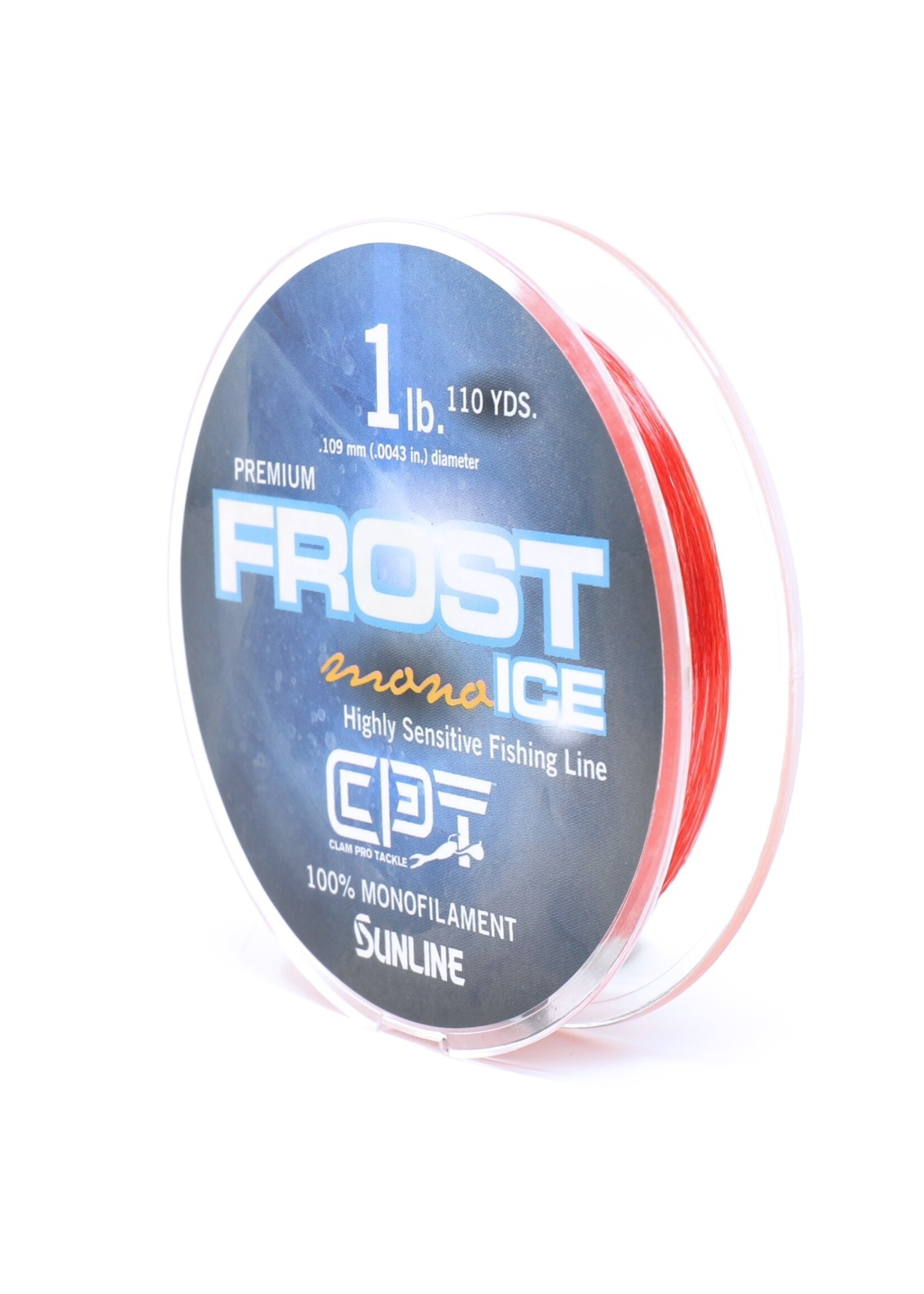 Clam Frost Ice Monofilament Fishing Line - Gold - 4 lb. 110 Yards