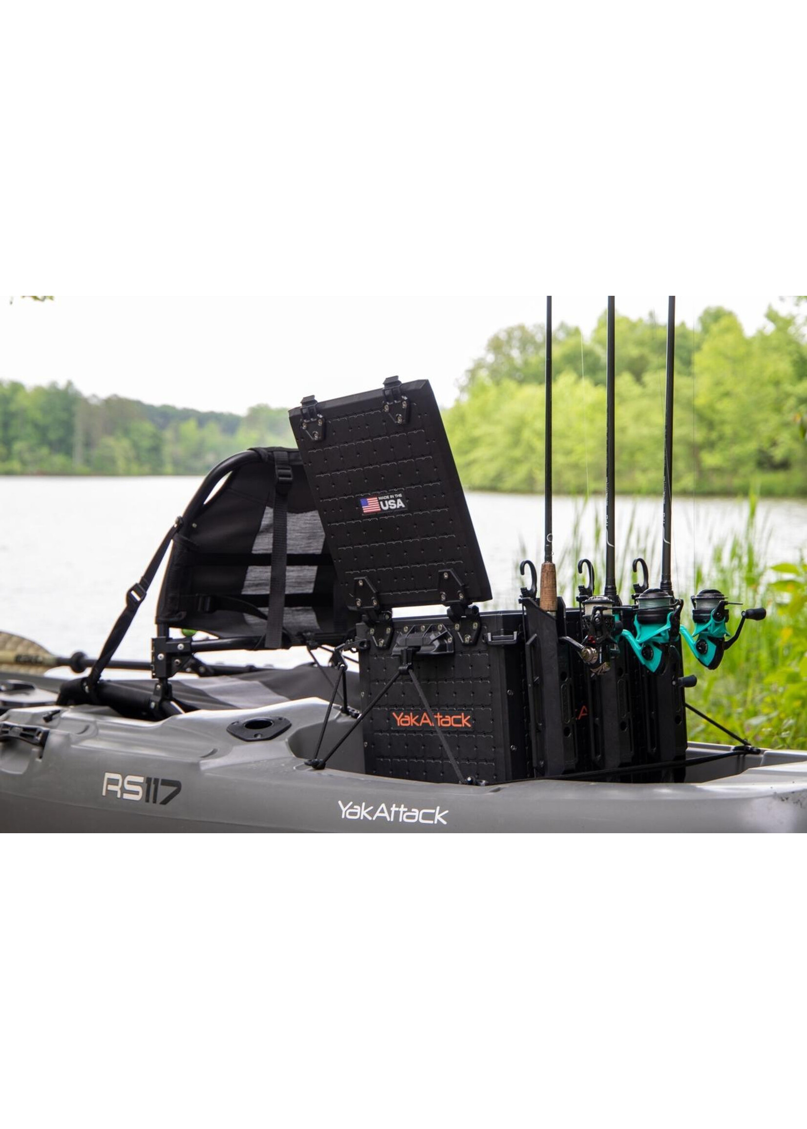 YakAttack YakAttack BlackPak Pro Kayak Fishing Crate - 13" x 13" Black