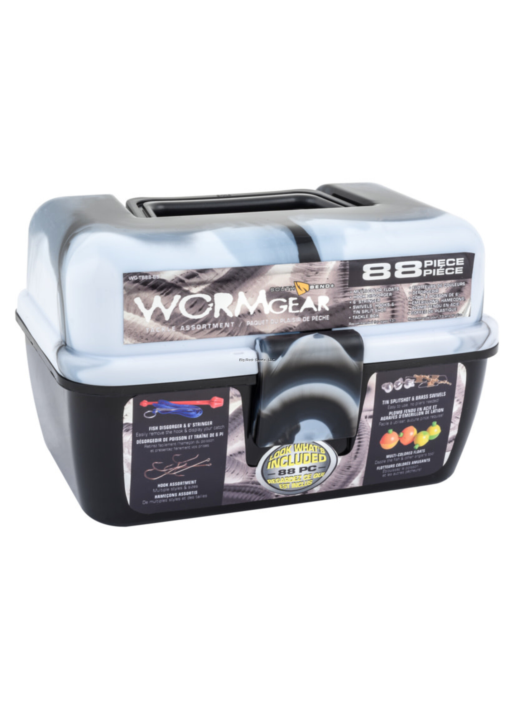 South Bend Worm Gear 88 Piece Loaded Tackle Box