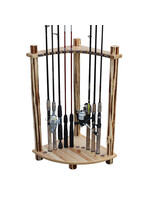 Rush Creek Creations Rush Creek Creations Rustic Series 12 Rod Corner Rack