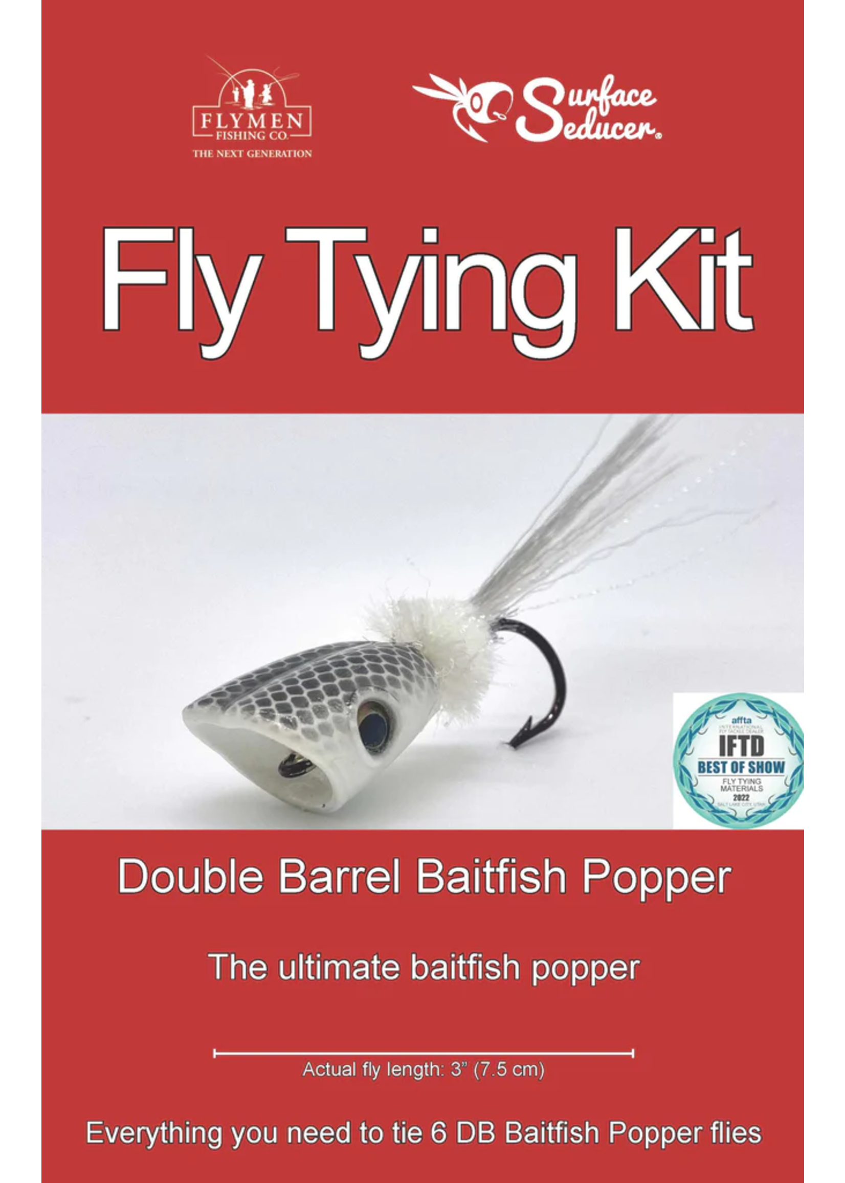 Flymen Fishing Company Flymen Fishing Company Fly Tying Kit: Double Barrel Baitfish Popper
