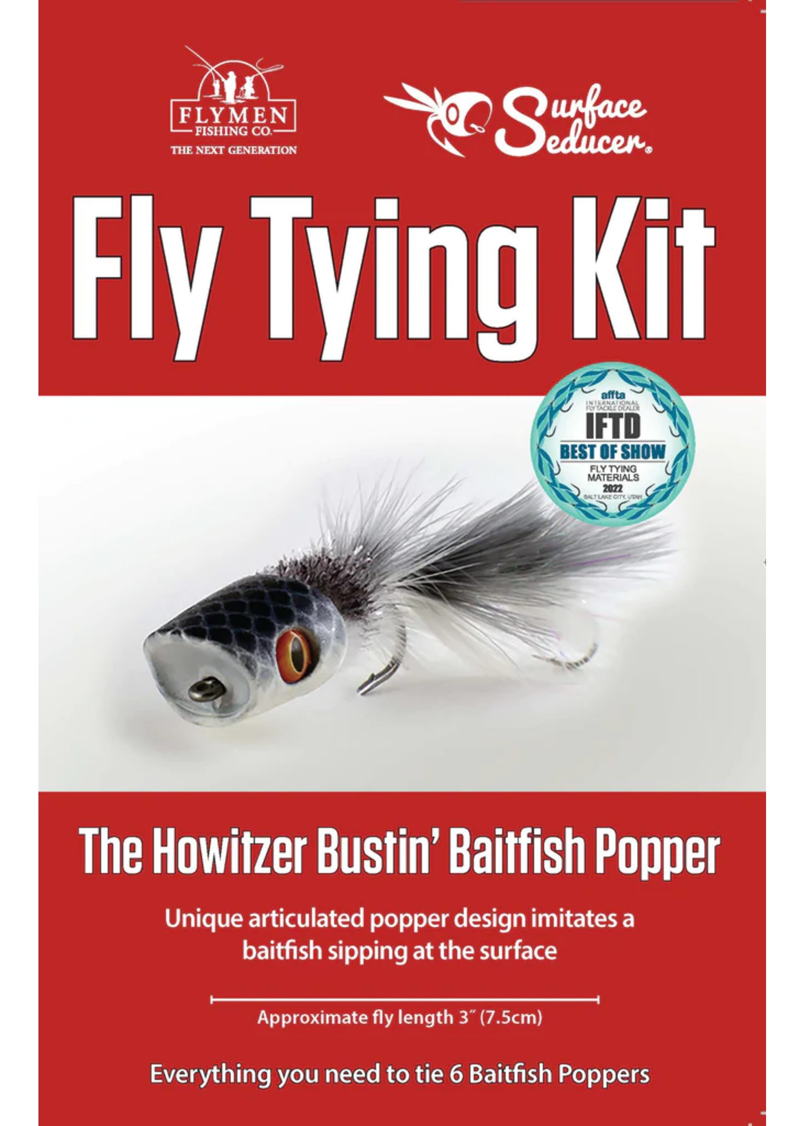 Flymen Fishing Company Flymen Fishing Company Fly Tying Kit: Howitzer Bustin'Baitfish Popper