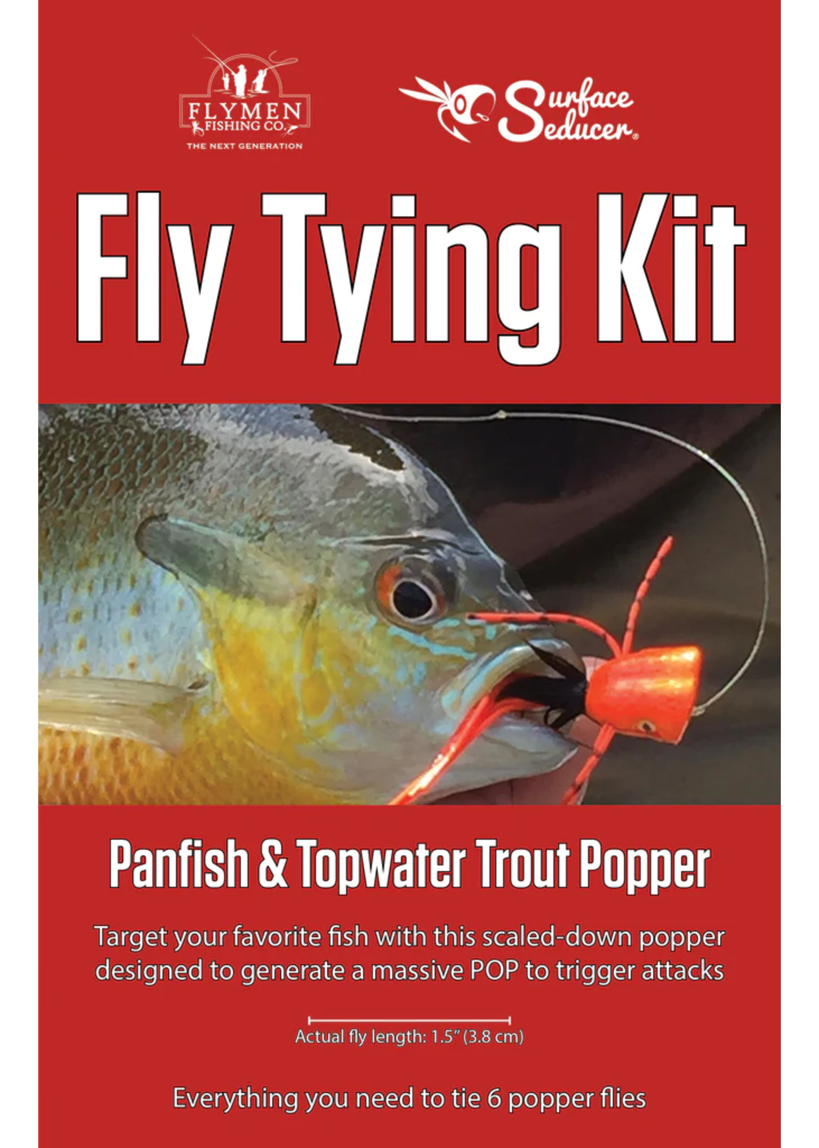 Flymen Fishing Company Flymen Fishing Company Fly Tying Kit: Surface Seducer Panfish & Topwater Trout Popper