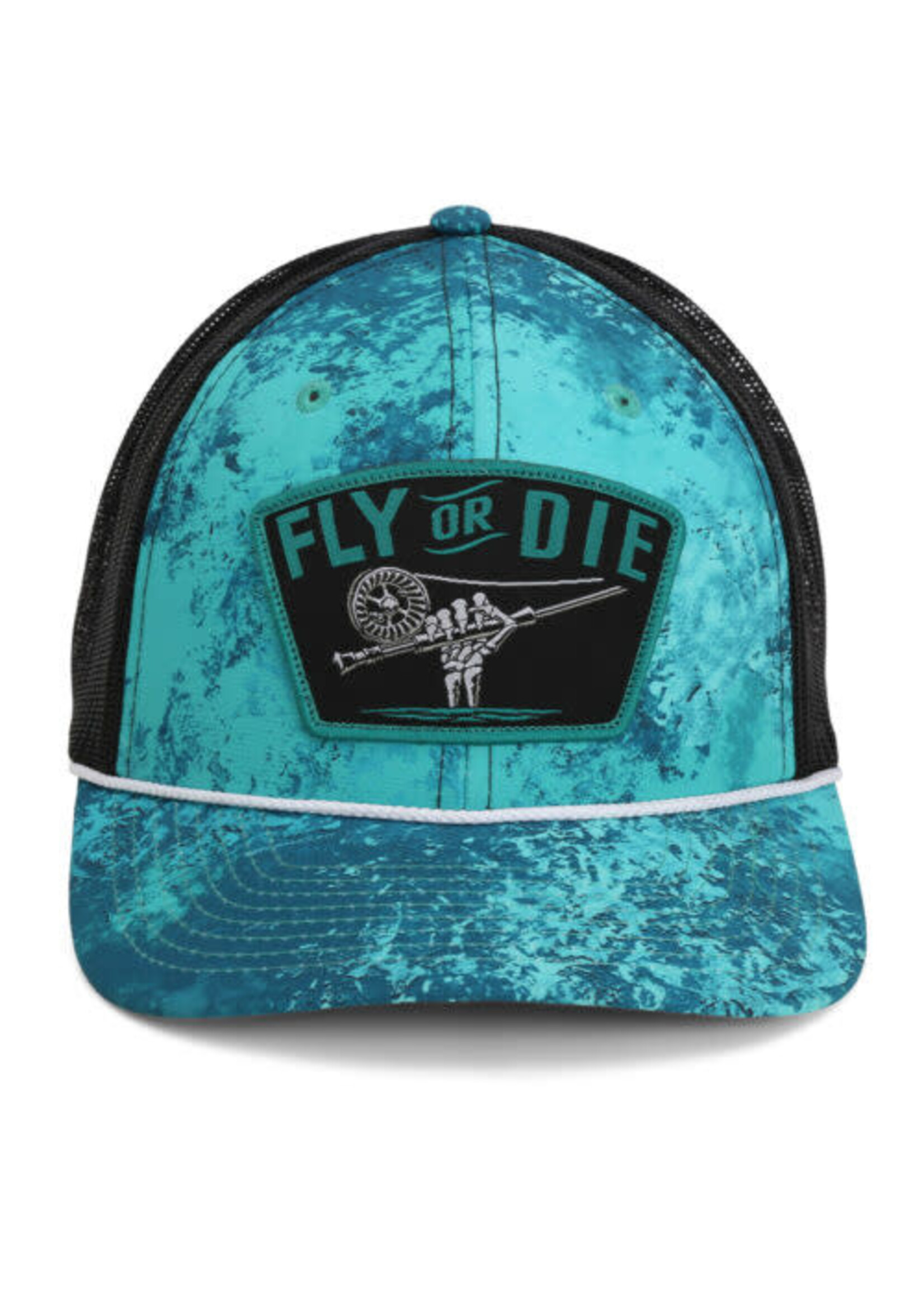 Paramount Fly or Die Hat Fly Fishing Mesh Back Rope Cap - Tackle Shack