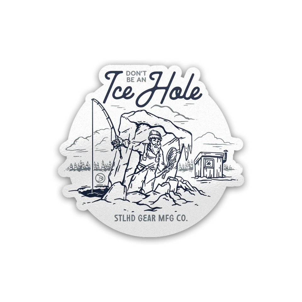 STLHD Gear STLHD Ice Hole Sticker Tackle Shack
