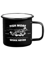 STLHD Gear STLHD Gear Fish More Work Never Enameled Mug