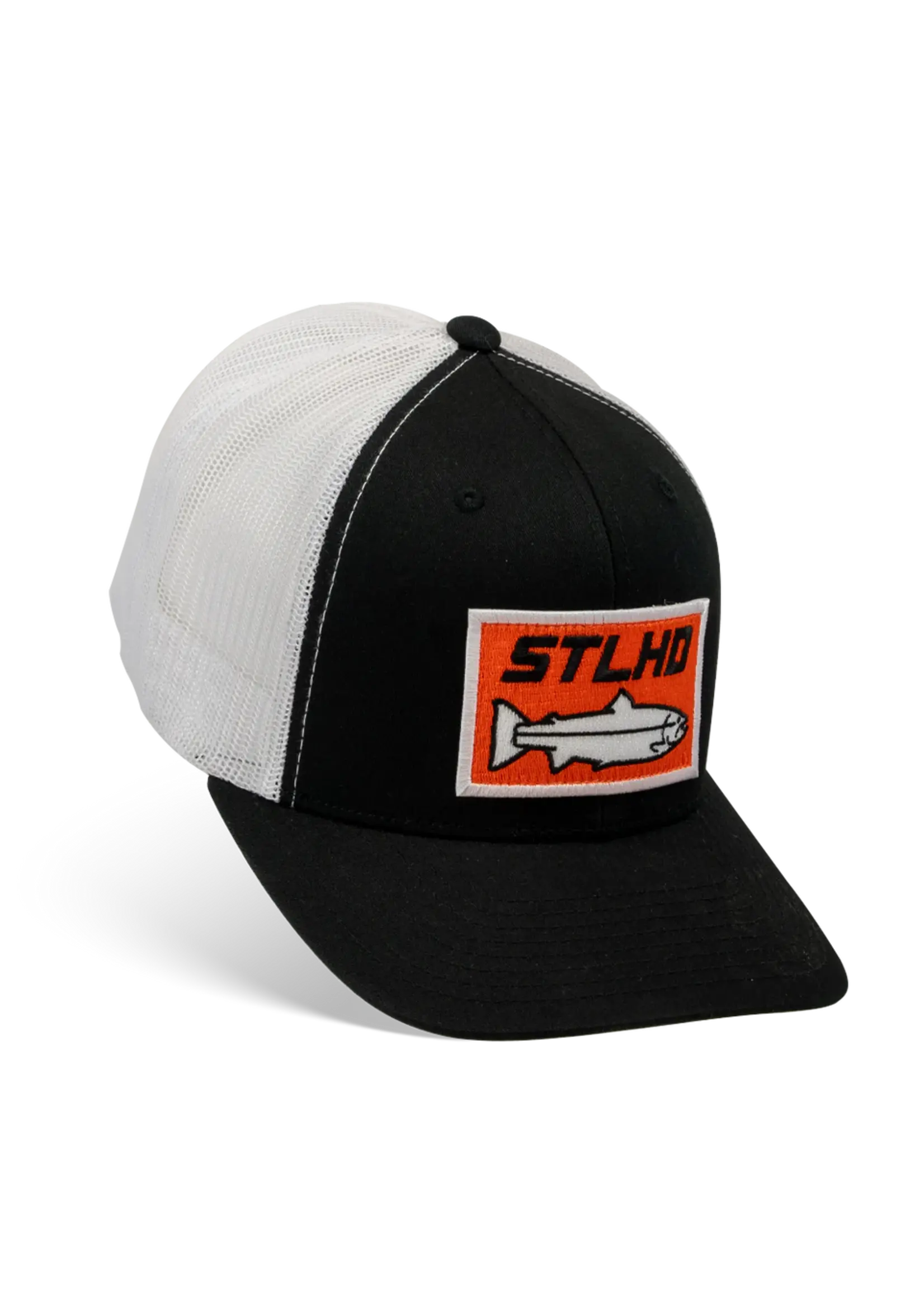 STLHD Gear STLHD Standard White & Black Trucker Snapback Hat
