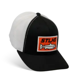 STLHD Gear STLHD Standard White & Black Trucker Snapback Hat