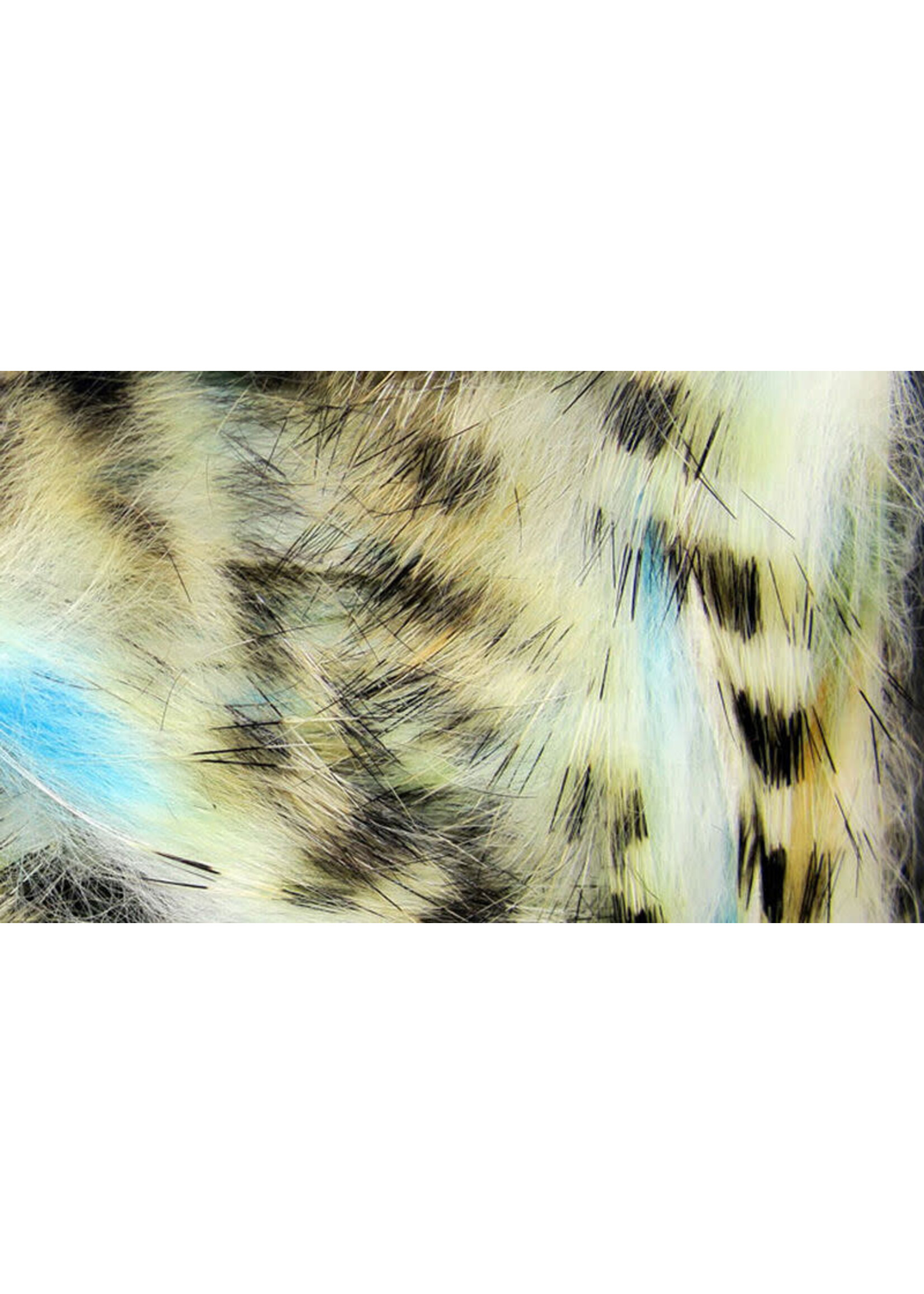 Hareline Dubbin Hareline Black Barred Groovy Rabbit Strips