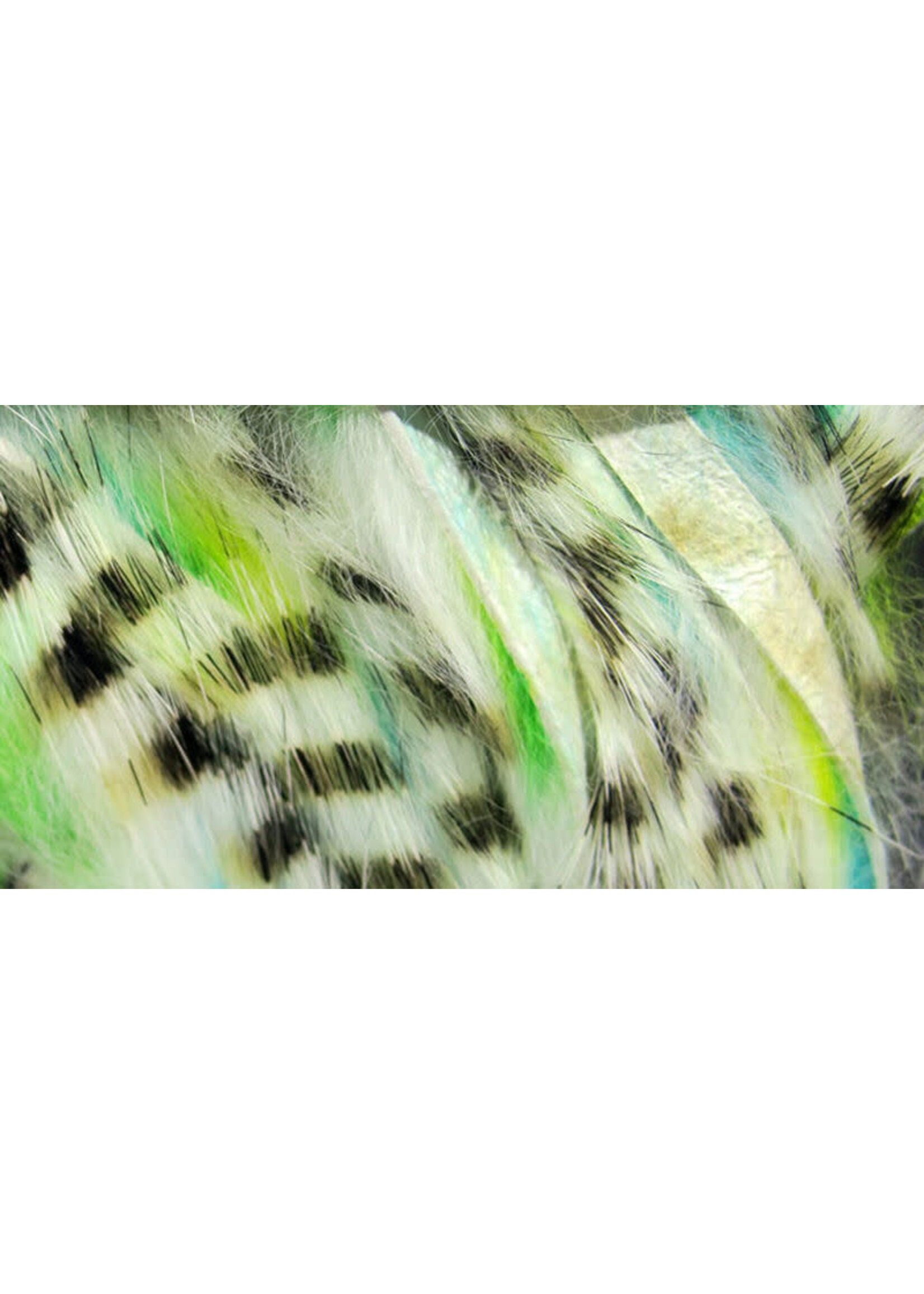 Hareline Dubbin Hareline Black Barred Groovy Rabbit Strips