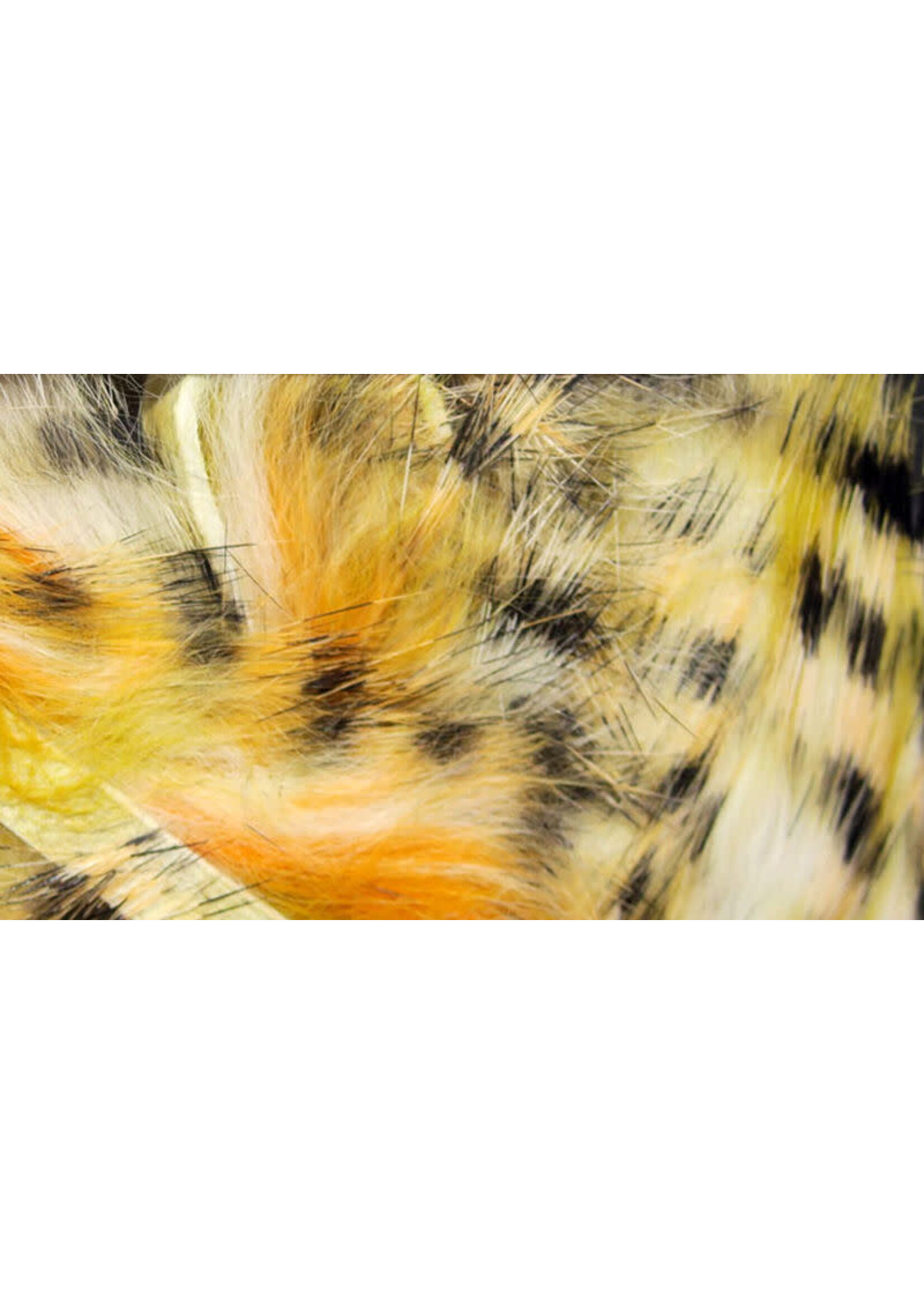 Hareline Dubbin Hareline Black Barred Groovy Rabbit Strips