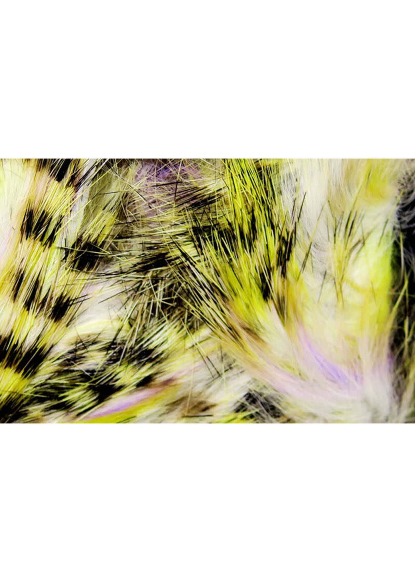 Hareline Dubbin Hareline Black Barred Groovy Rabbit Strips