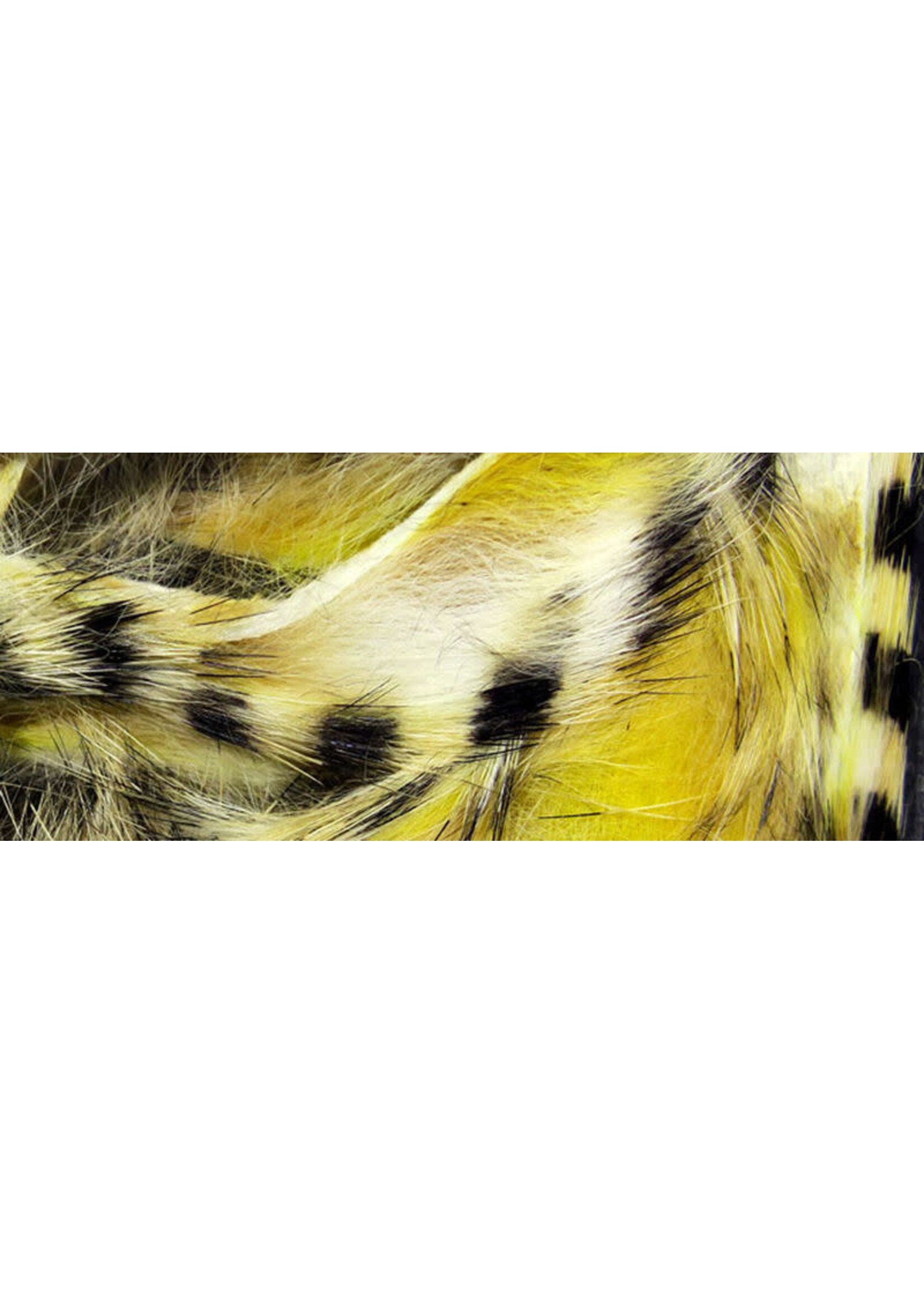 Hareline Dubbin Hareline Black Barred Groovy Rabbit Strips