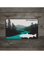 Rep Your Water RepYourWater Steelhead Country Sticker