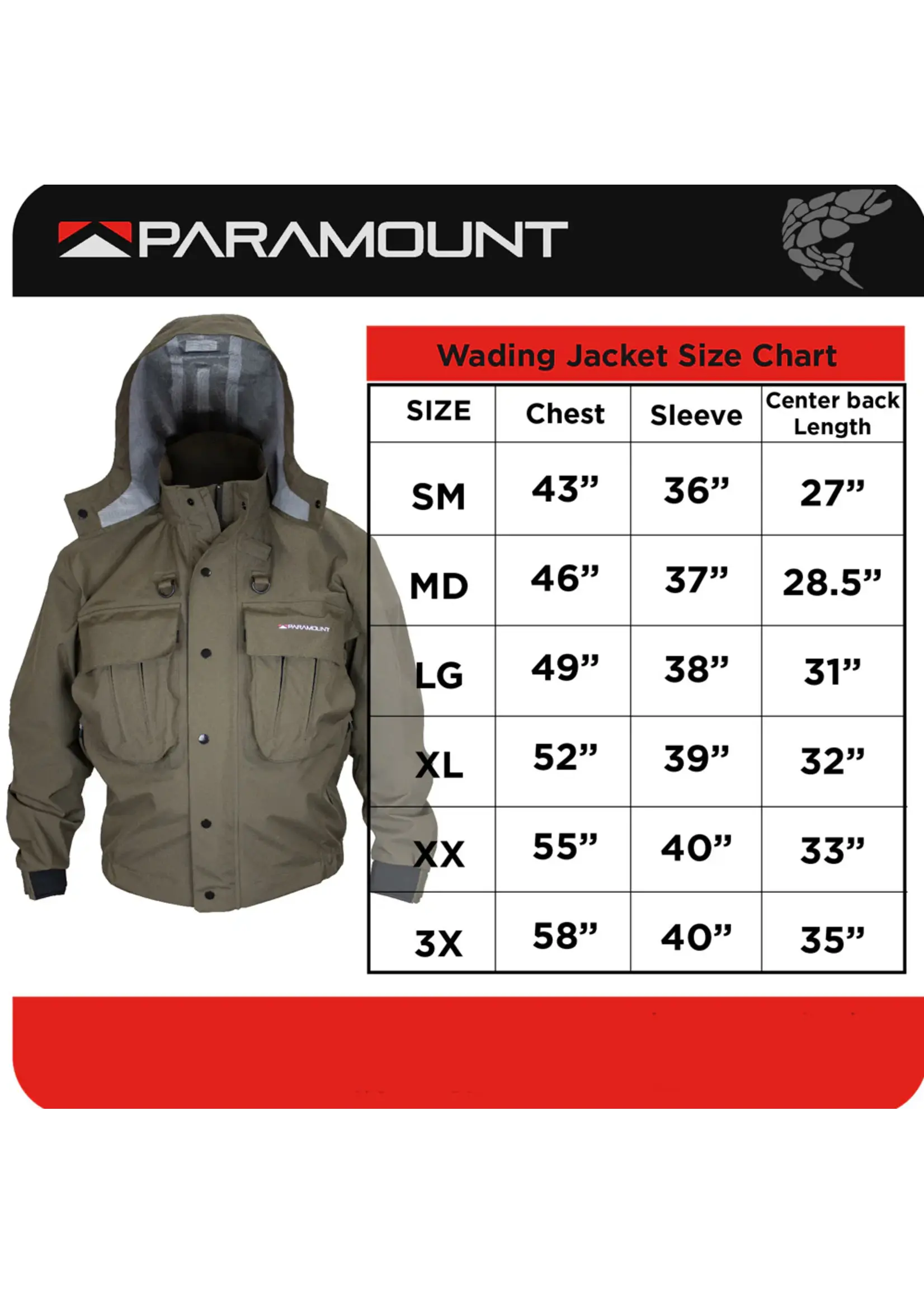 Paramount Paramount Deep Eddy Men's Classic Waterproof & Breathable Wading Jacket