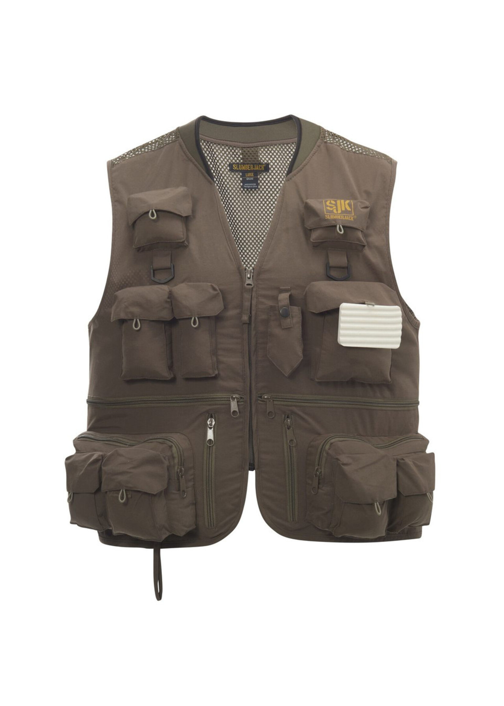 slumberjack SJK Leader 27 Pocket Olive Mesh Back Vest