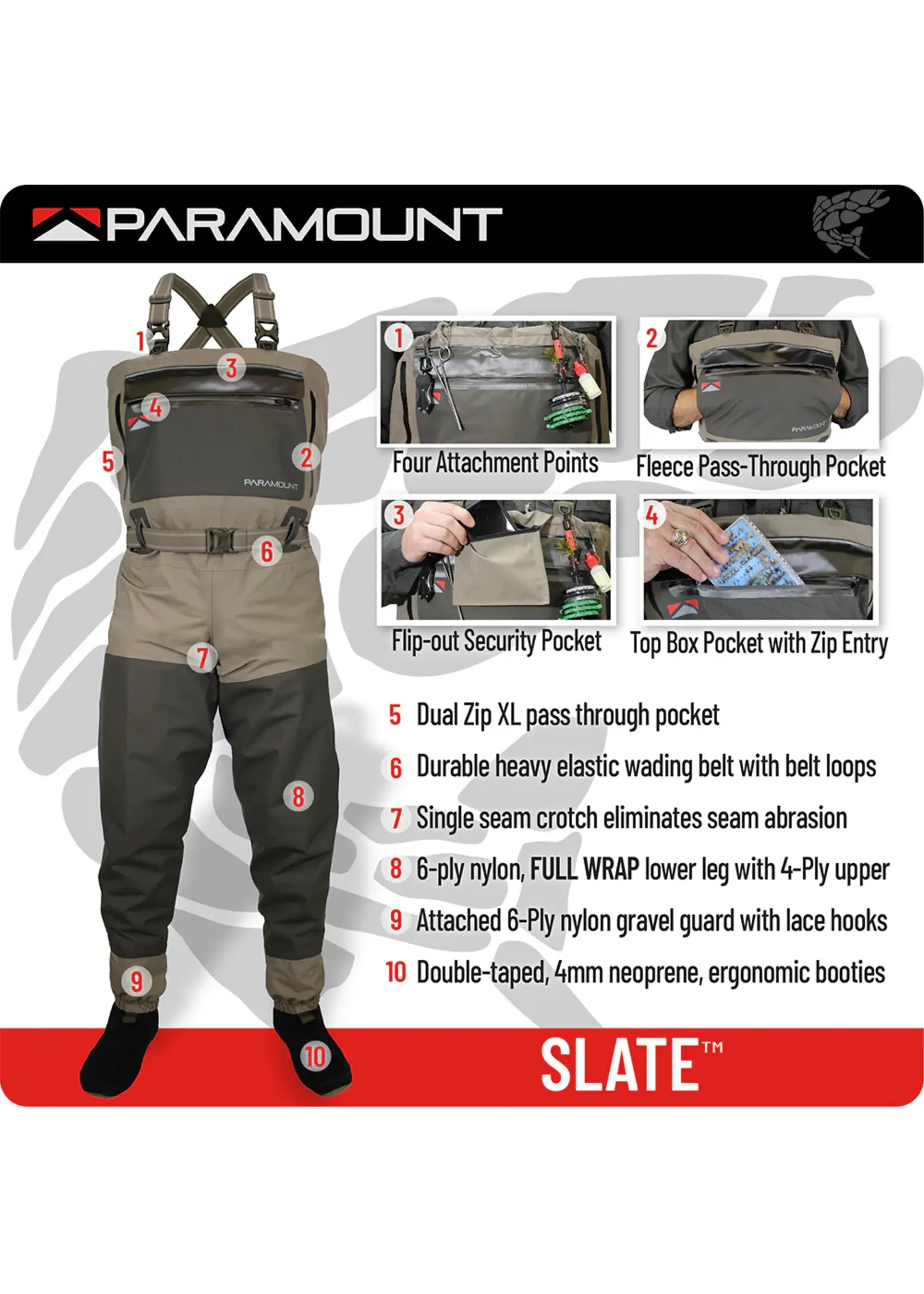 Paramount Paramount Slate Breathable Wader