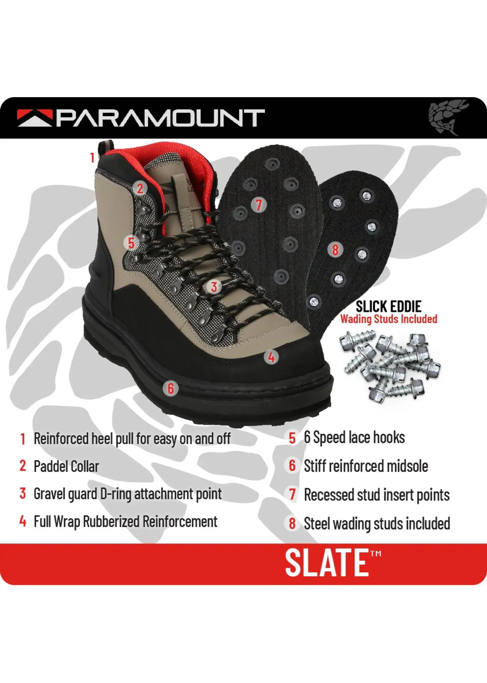 Paramount Paramount Slate Felt Wading Boot