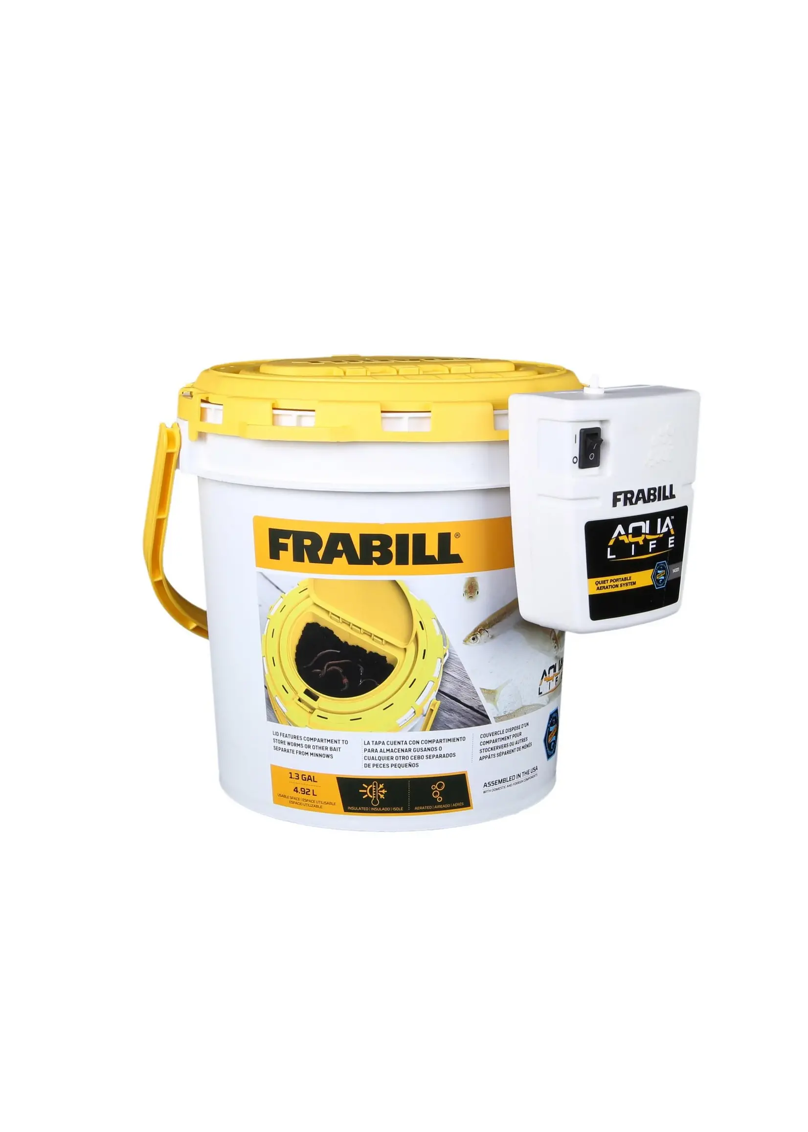 Frabill Frabill Dual Bait Bucket w/ Aerator