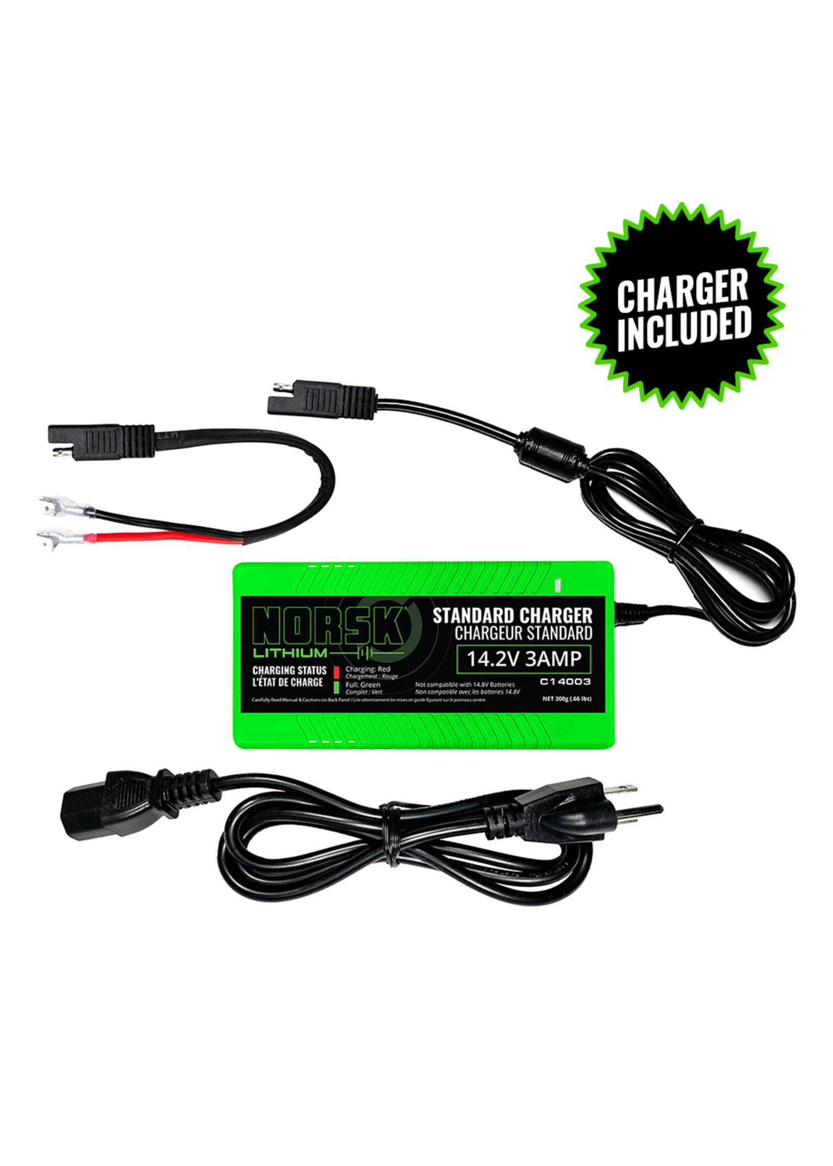 NORSK Lithium Norsk 12.8V 15Ah Lithium Battery with Charger