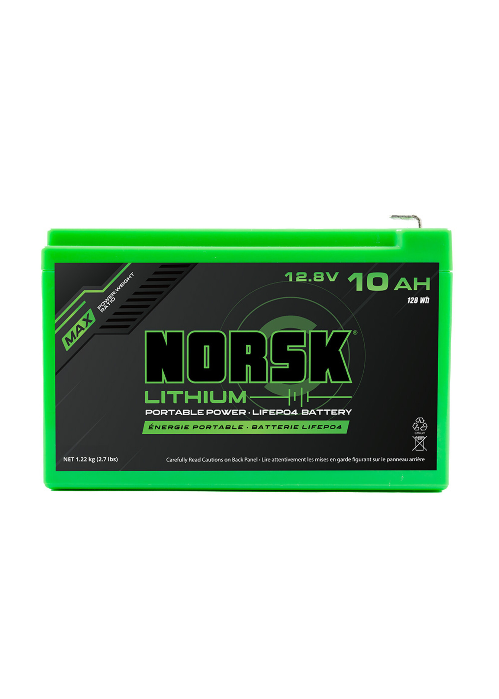 NORSK Lithium Norsk 12.8V 10Ah Lithium Battery with Charger