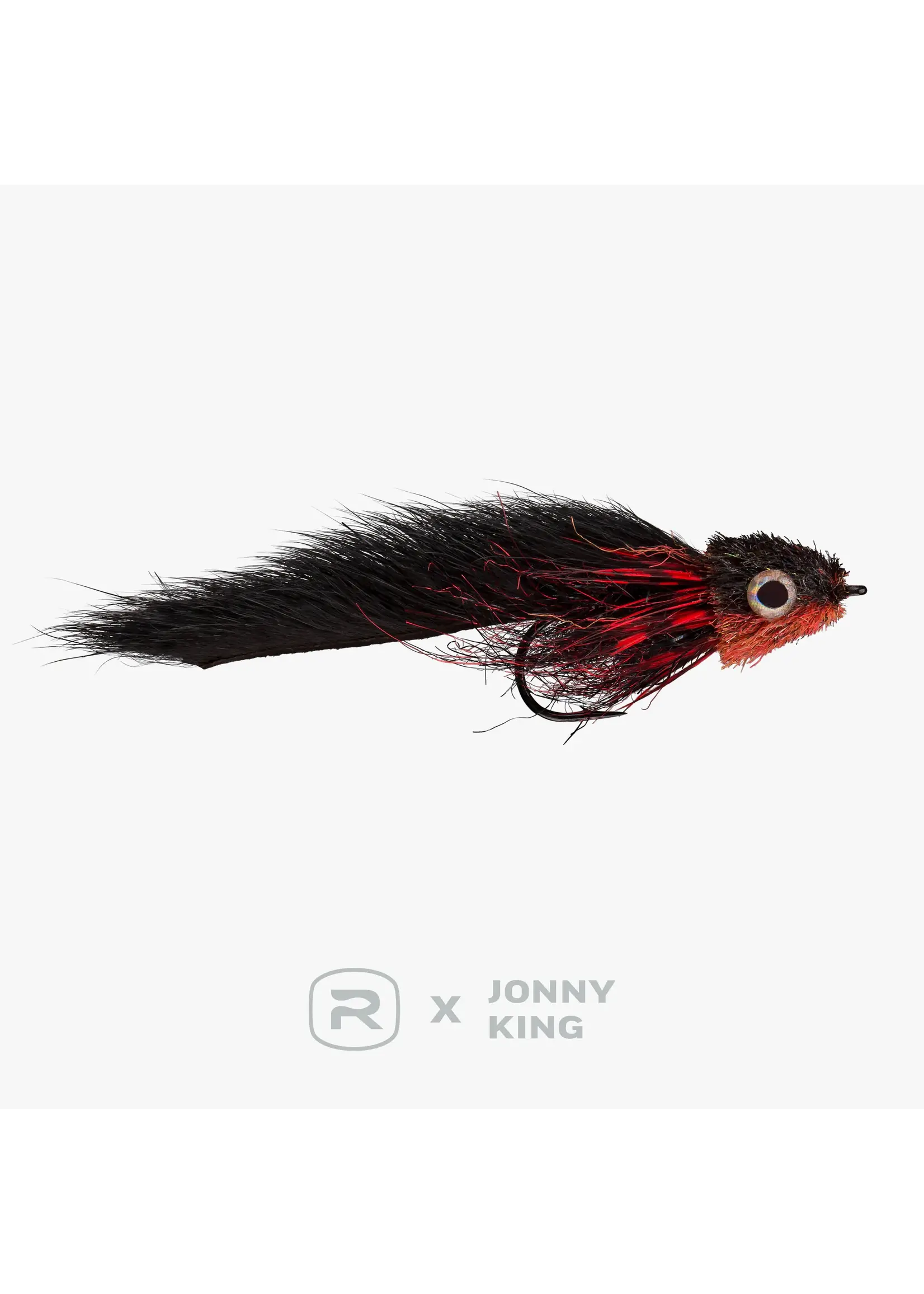 Rio Rio's King Squirrely Muddler - Black/Red - Size 4