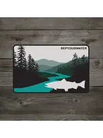 Rep Your Water RepYourWater Steelhead Country Sticker