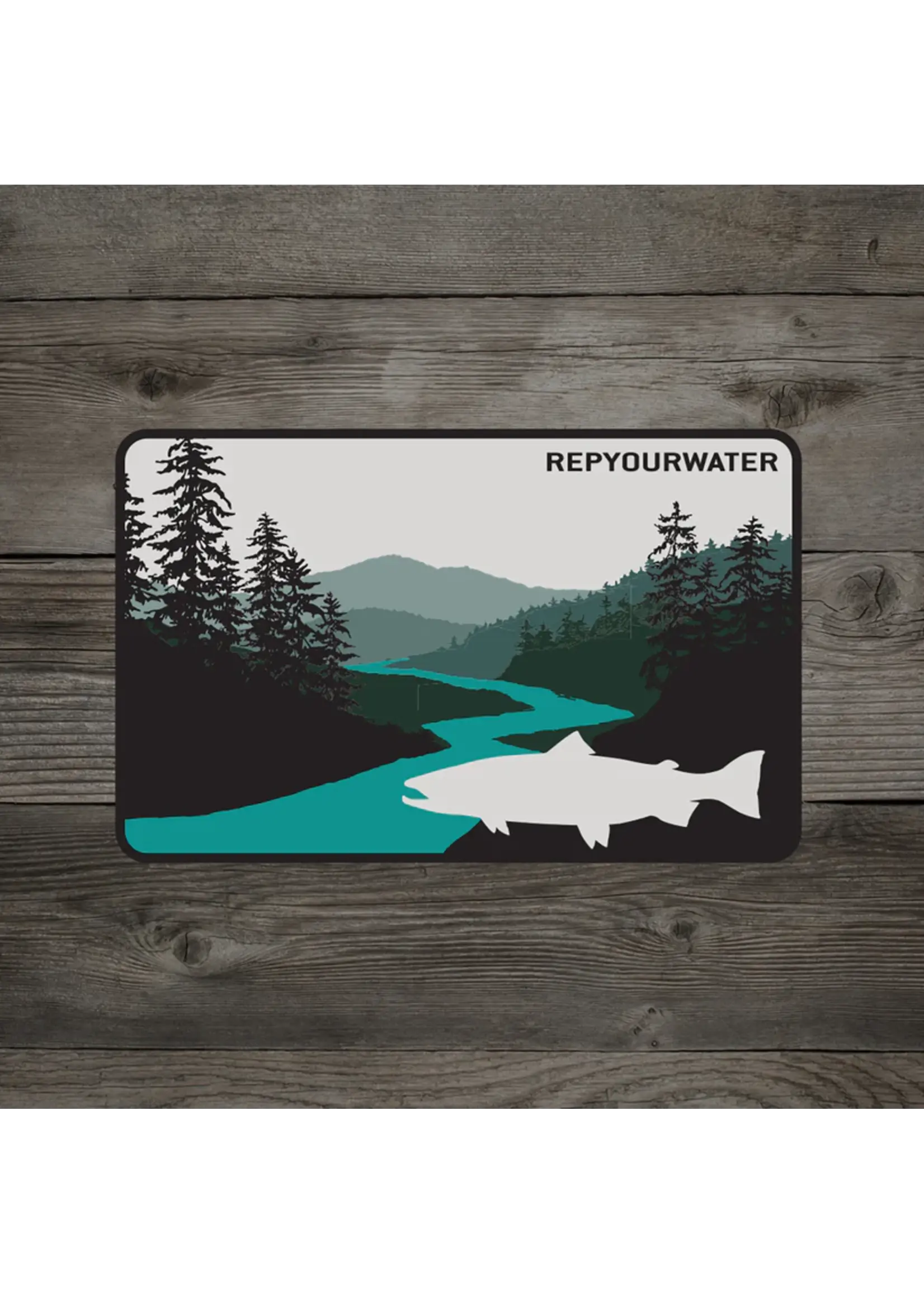 Rep Your Water RepYourWater Steelhead Country Sticker