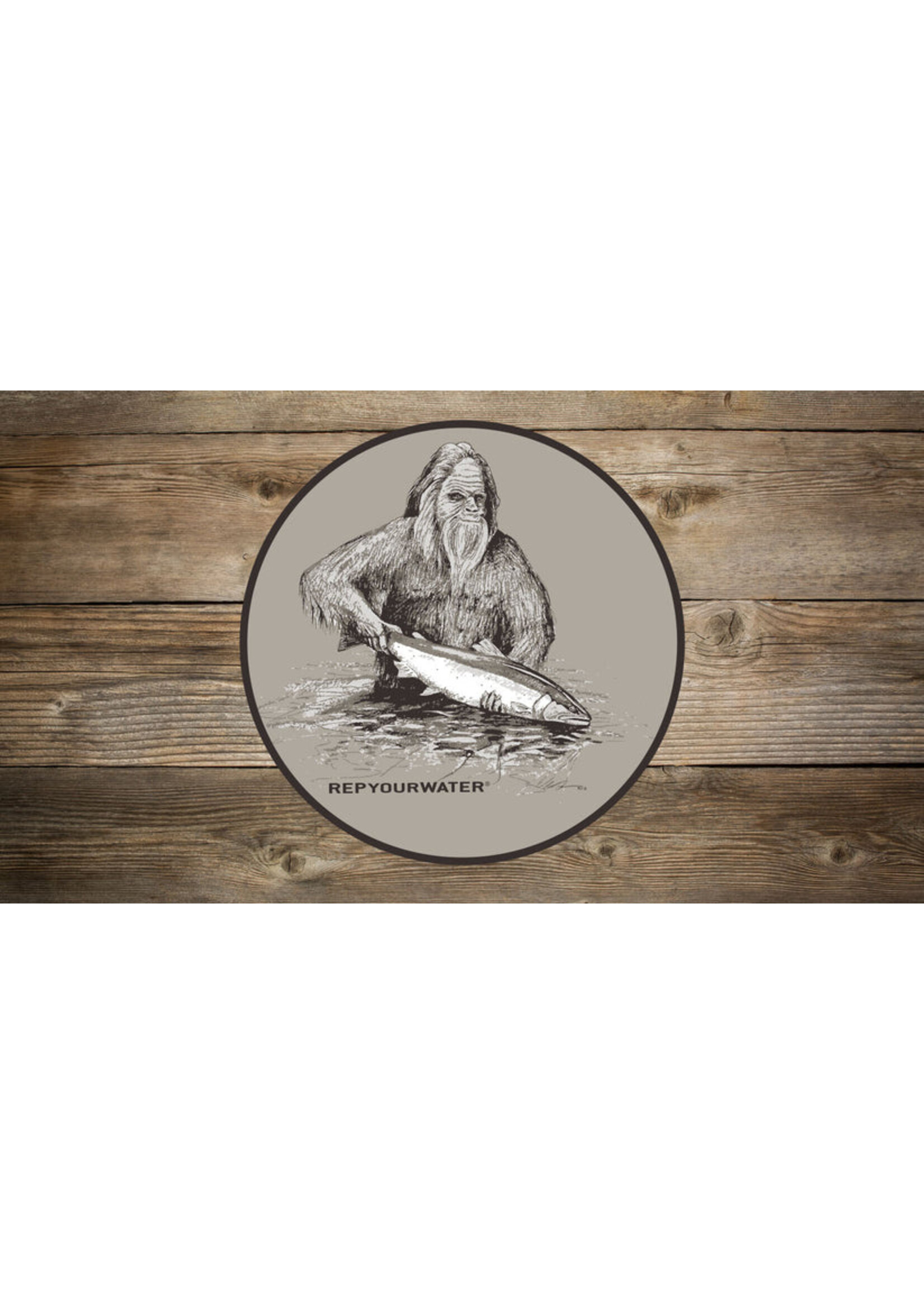 Rep Your Water RepYourWater Squatch and Release Sticker