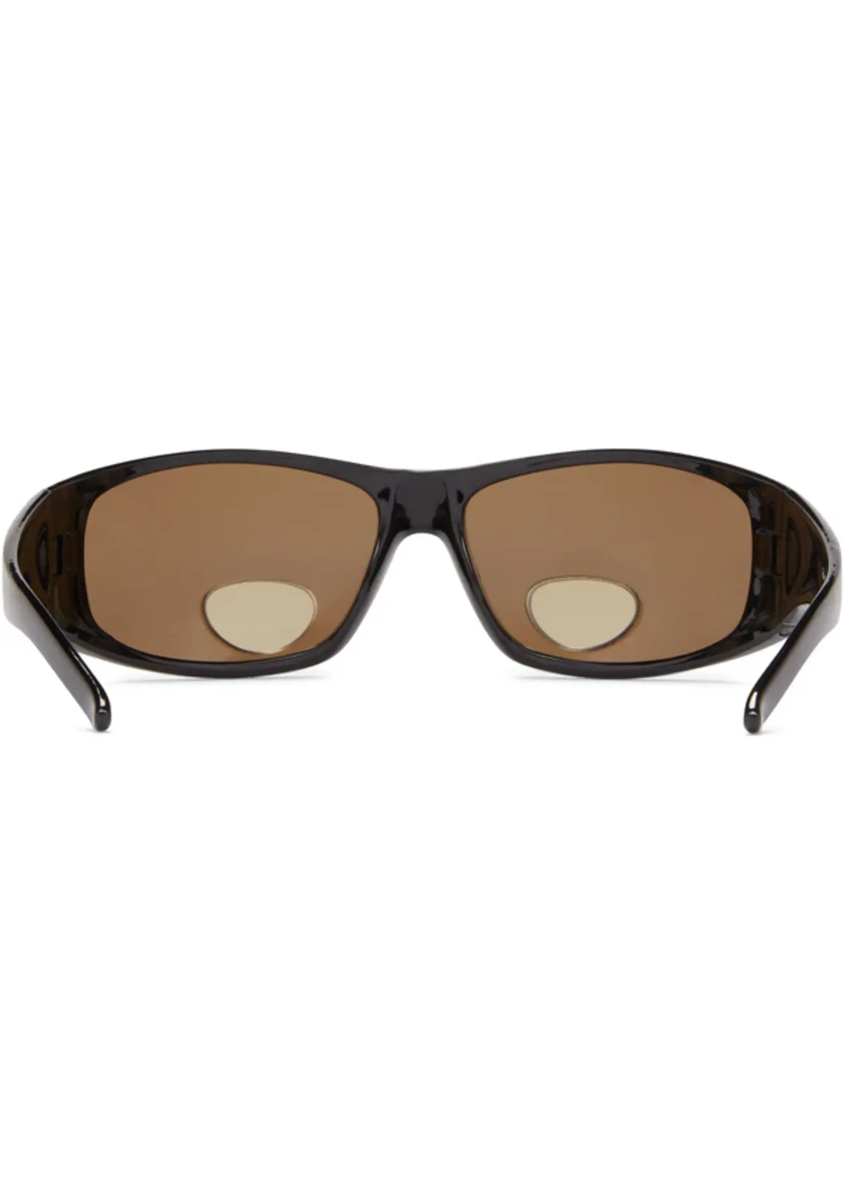 ICU EYEWEAR Fisherman Eyewear Magnifiers Polar View Blk.Frame/Brown Lens 3.00 power